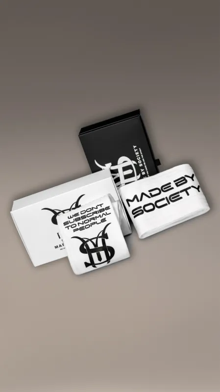 "Made by Society" White Socks - A12103 sold by Made by Society
