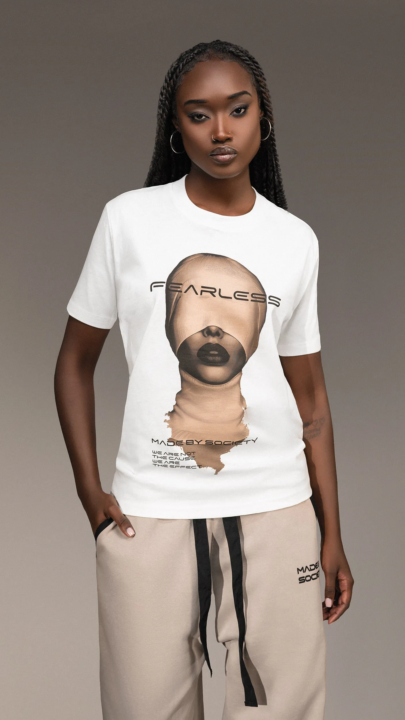 "Fearless" T-Shirt by Made By Society - T25417 sold by Made by Society product image thumbnail 2