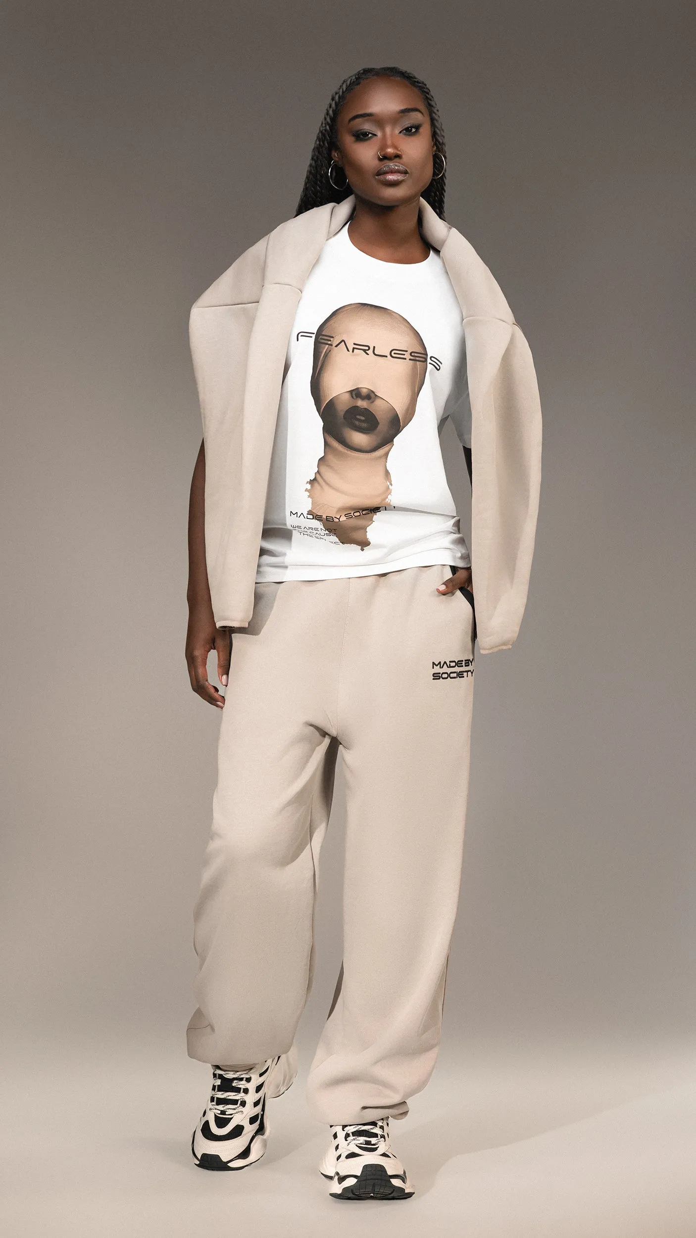 "Fearless" T-Shirt by Made By Society - T25417 sold by Made by Society