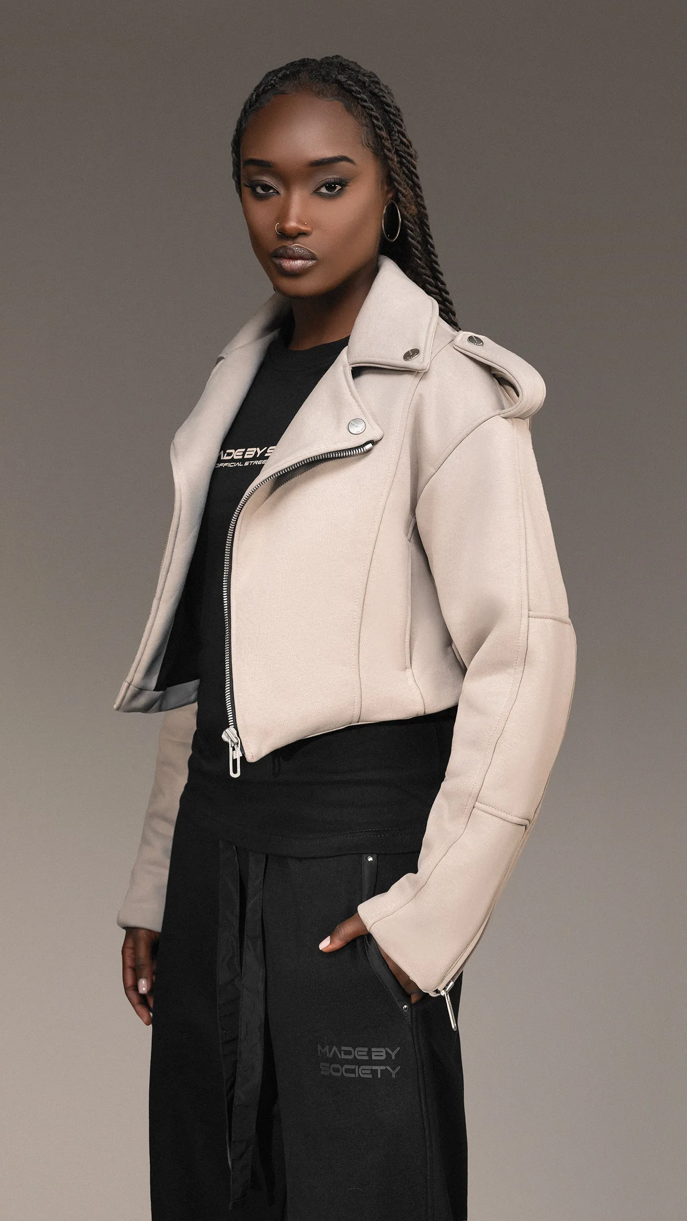 MADE BY SOCIETY Biker Jacket - J25728 sold by Made by Society product image thumbnail 4
