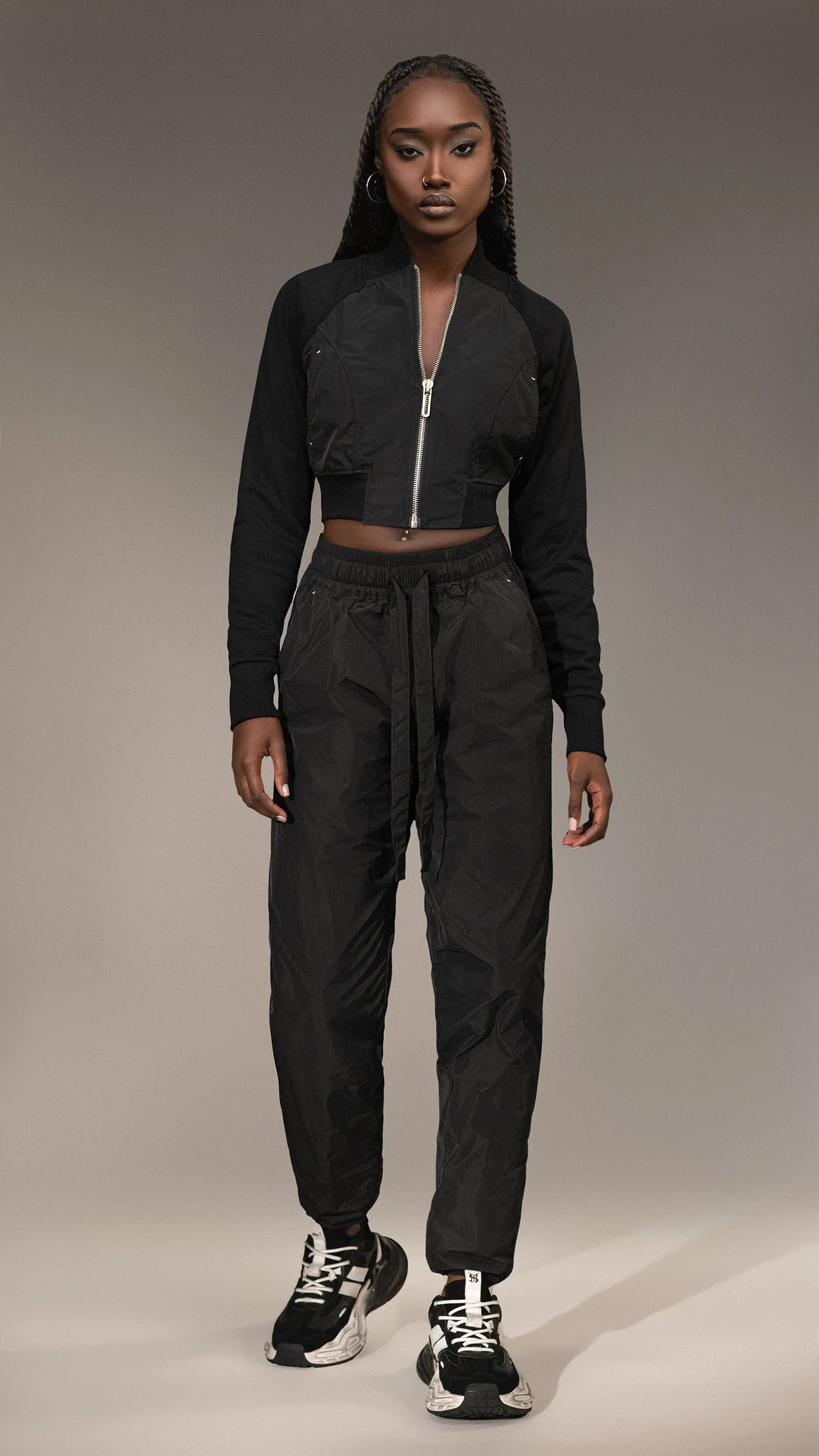 MADE BY SOCIETY Zip Crop Hoodie - H25787 sold by Made by Society product image thumbnail 4