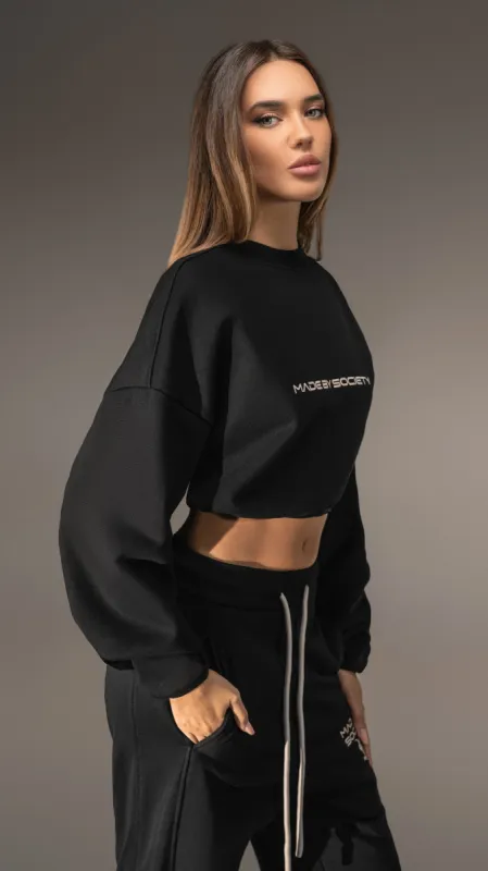 Made by Society crop hoodie - H25734 sold by Made by Society