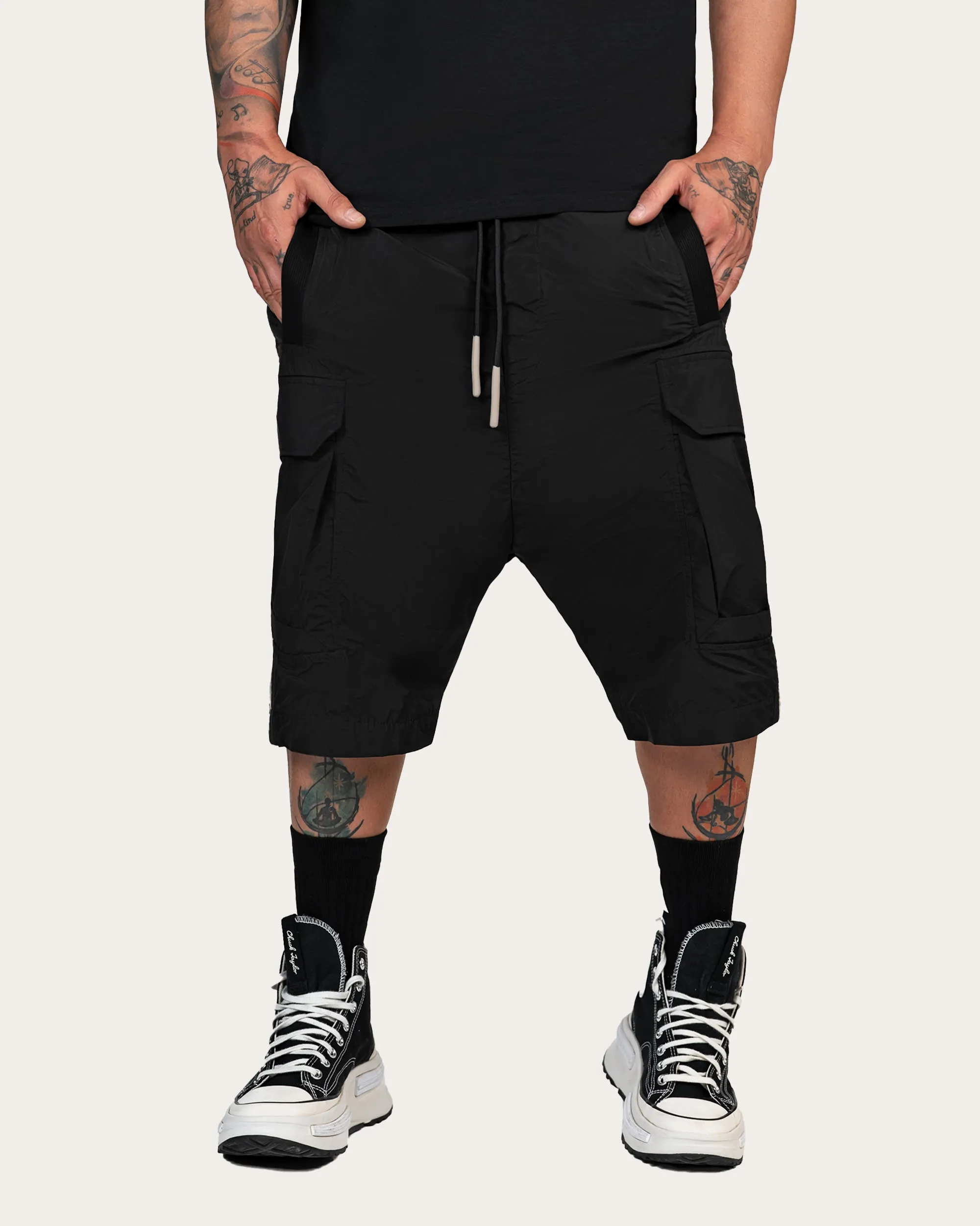 VERTICAL LINES CARGO SHORTS - B15541 sold by Made by Society product image thumbnail 2