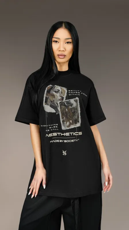 "Aesthetics" Oversized T-shirt - T25880 sold by Made by Society