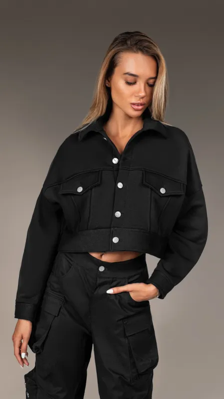 Crop Oversize Jacket - J24692 sold by Made by Society