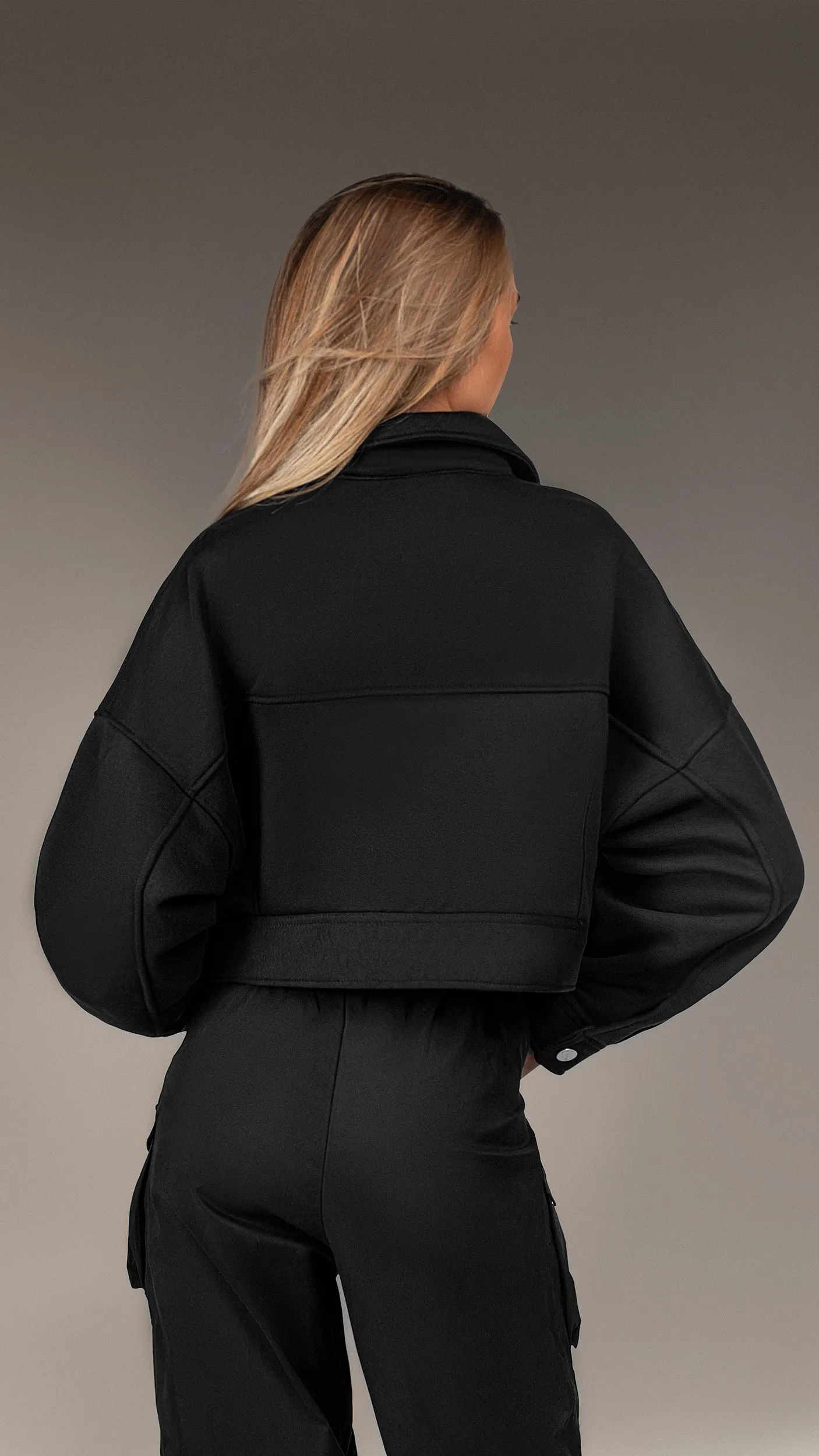 Crop Oversize Jacket - J24692 sold by Made by Society product image thumbnail 4