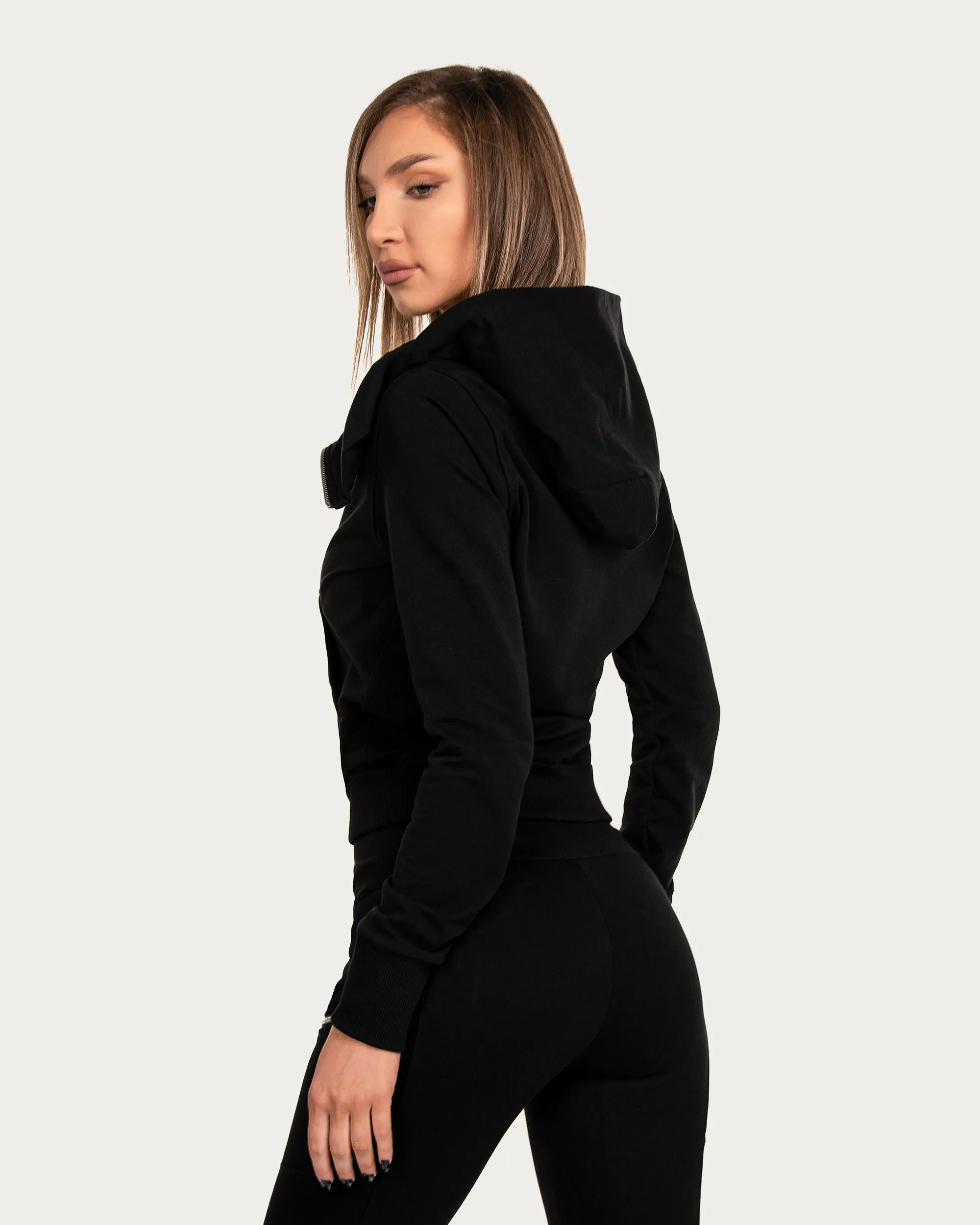 Diagonal Zip Hoodie - H22925 sold by Made by Society product image thumbnail 2