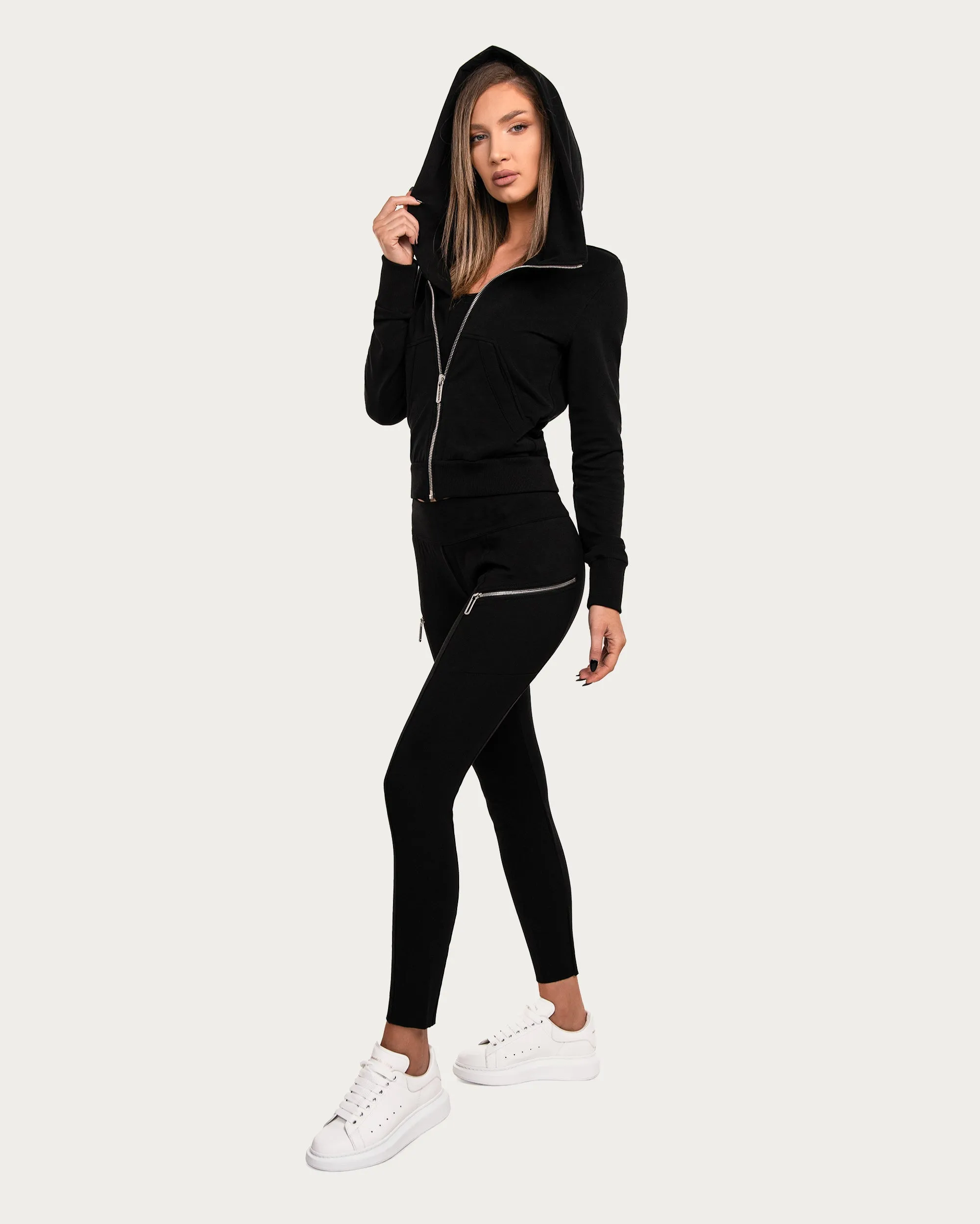 Diagonal Zip Hoodie - H22925 sold by Made by Society product image thumbnail 4