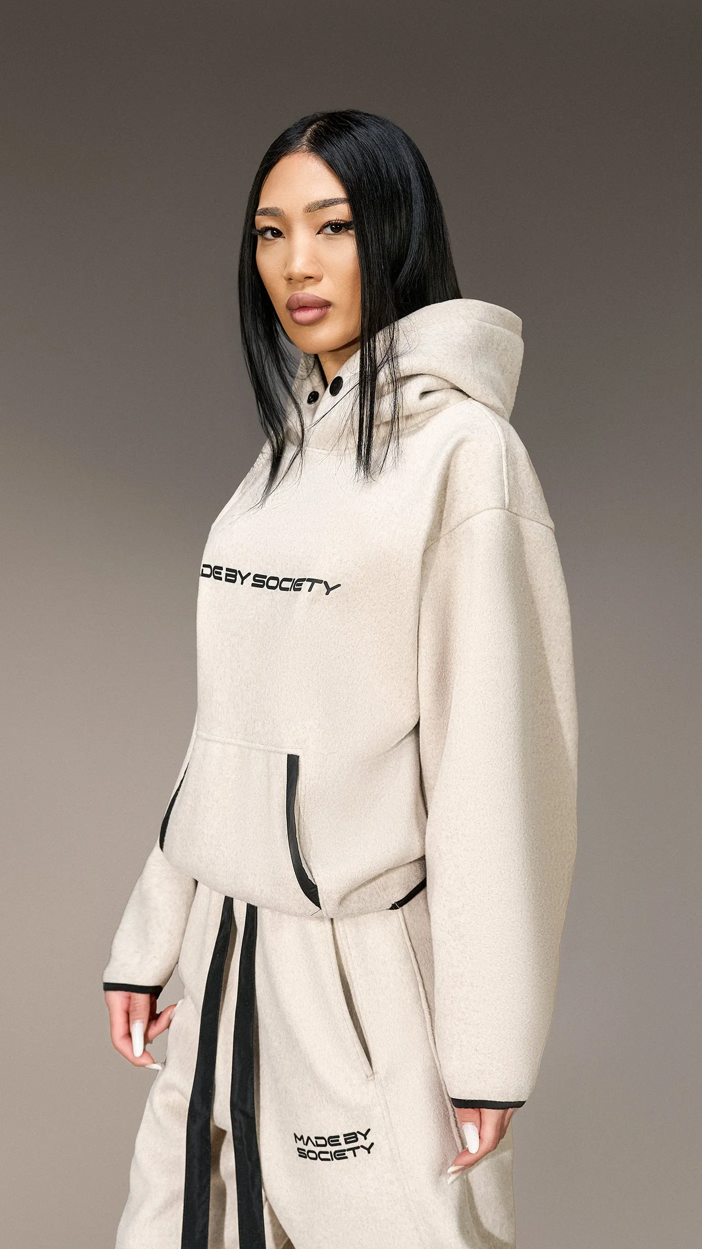 Oversized "Made by Society" Hoodie - H25979 sold by Made by Society product image thumbnail 3