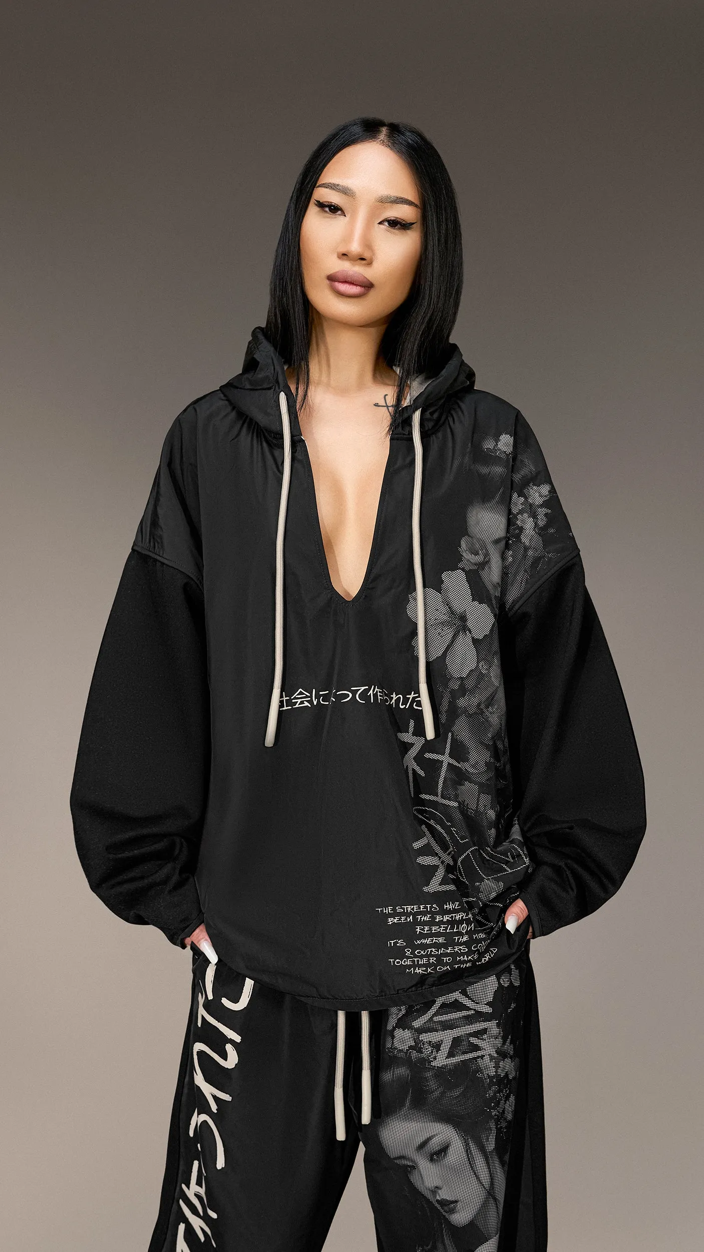 Japanese Print Hoodie - H25955 sold by Made by Society