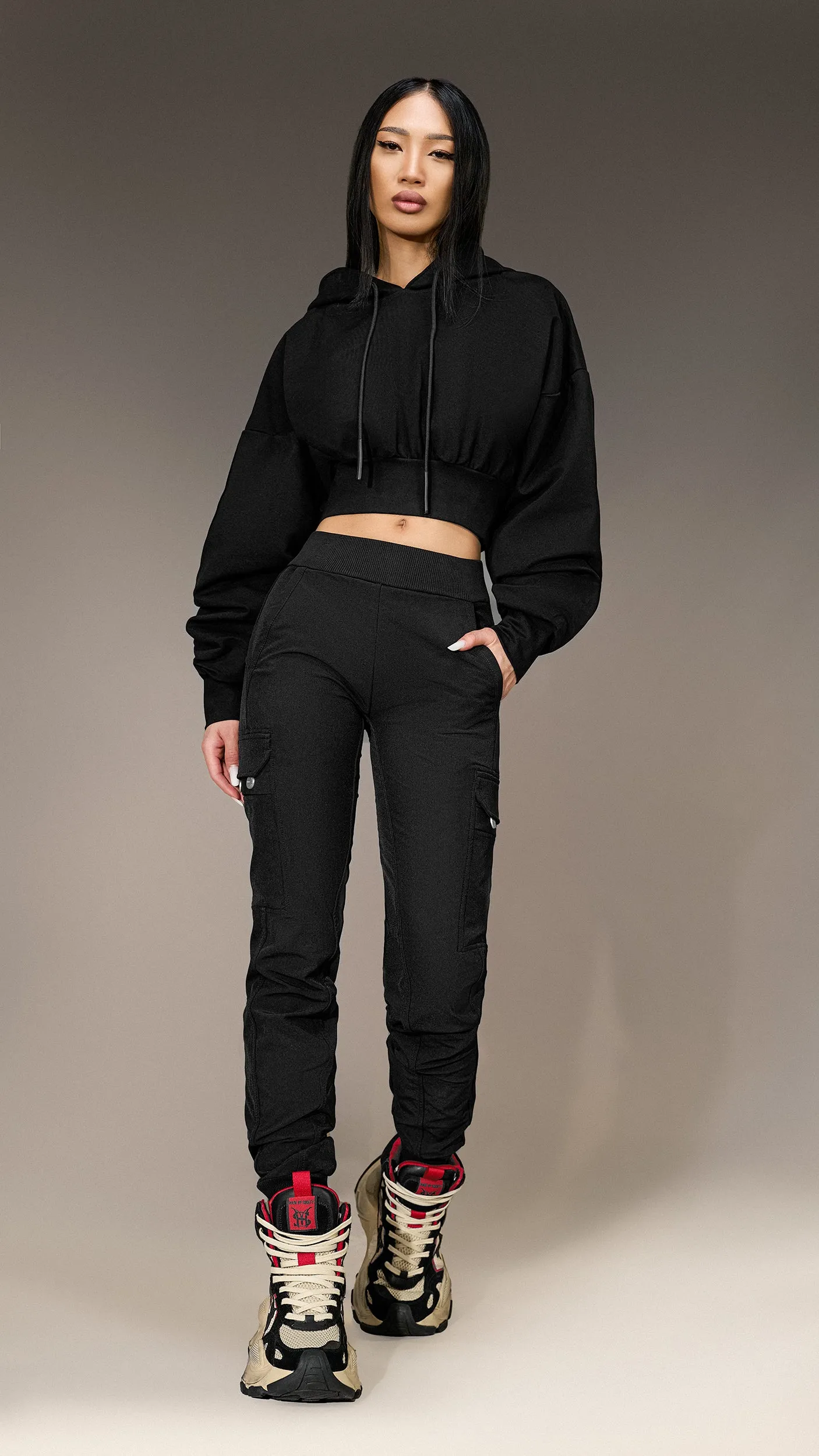 Made by Society Cropped Hoodie - H24226 sold by Made by Society product image thumbnail 4