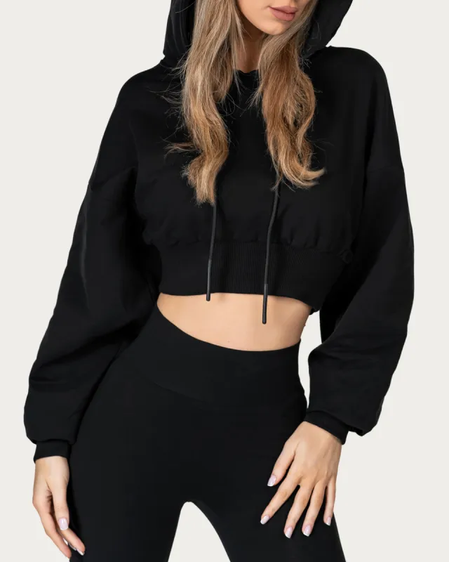 Crop Hoodie - H24222 sold by Made by Society