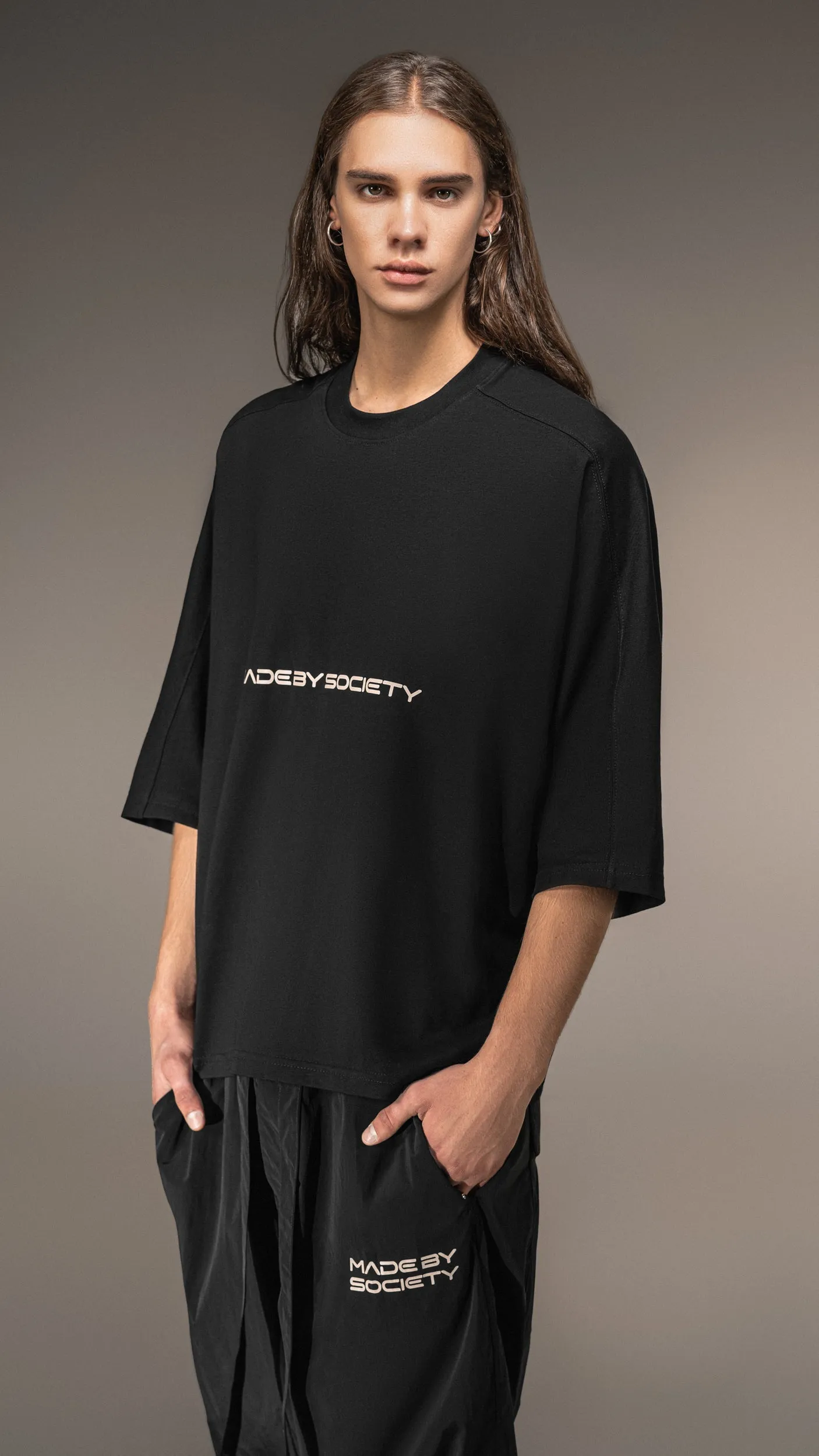 Made by Society Oversized Crop T-Shirt - T15605 sold by Made by Society product image thumbnail 3