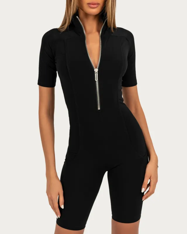 SHORT BODYCON JUMPSUIT - S25223 sold by Made by Society