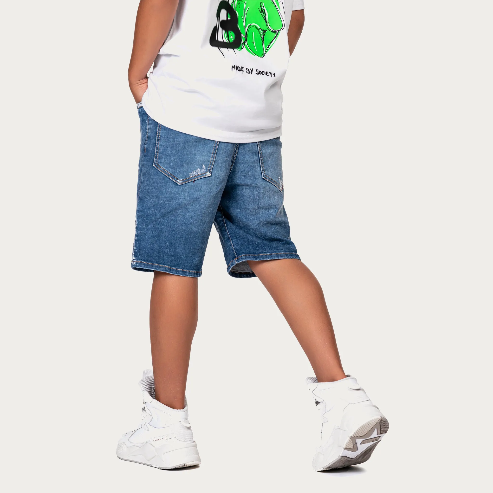 Jeans Shorts - B33740 sold by Made by Society product image thumbnail 4