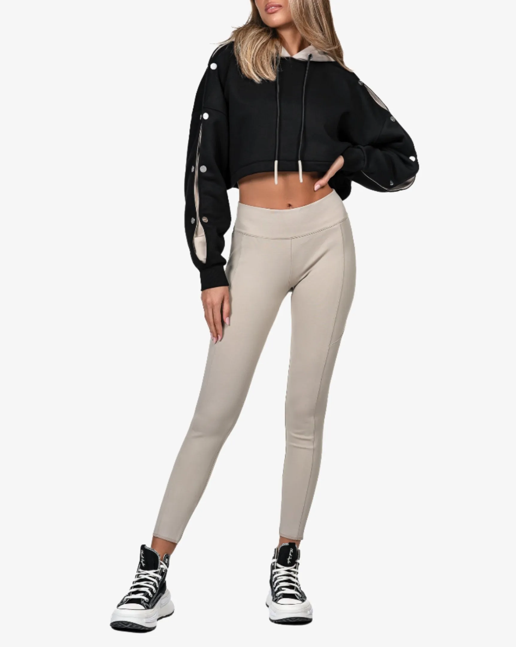 CROP HOODIE - H24844 sold by Made by Society product image thumbnail 4