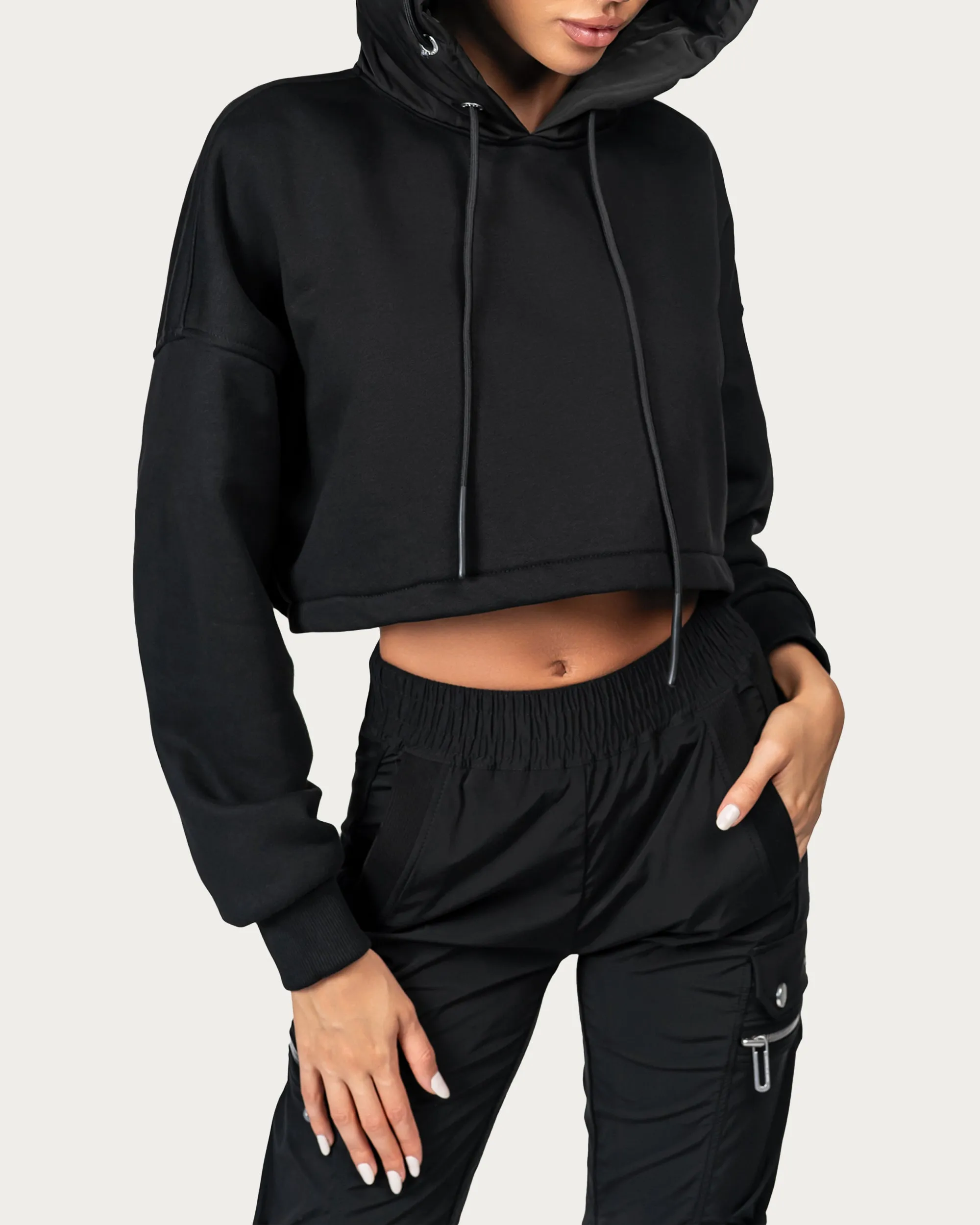 Crop hoodie - H24691 sold by Made by Society product image thumbnail 3
