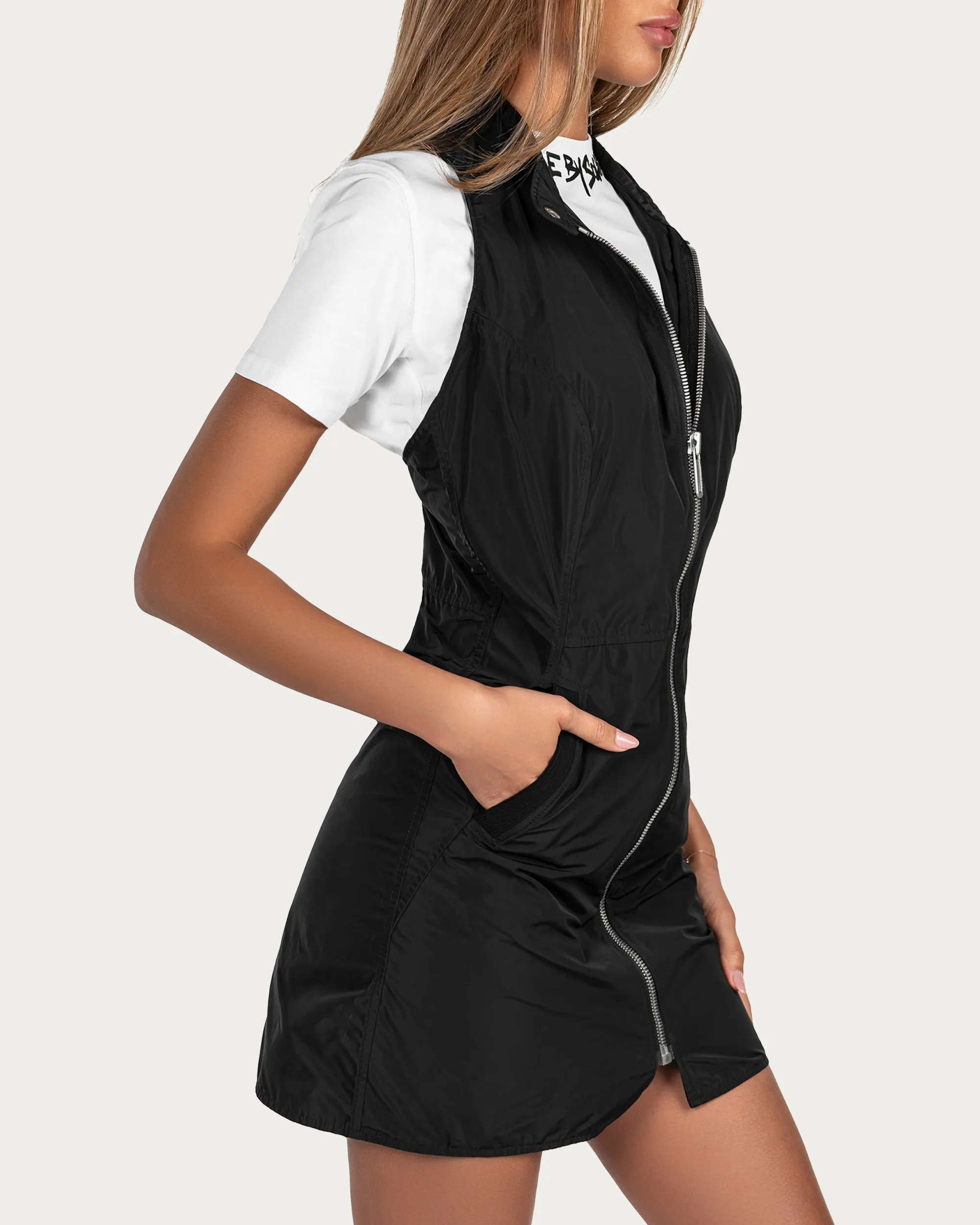 Zip cut out dress - D24319 sold by Made by Society product image thumbnail 5