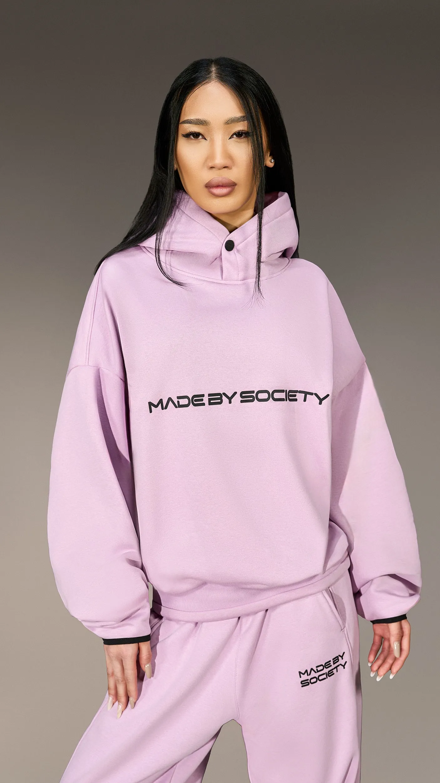 Oversized Hoodie "Made by Society" - H26078 sold by Made by Society
