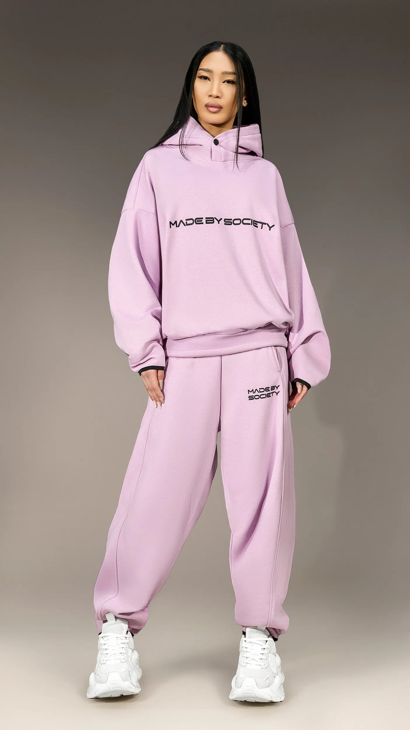 Oversized Hoodie "Made by Society" - H26078 sold by Made by Society product image thumbnail 2