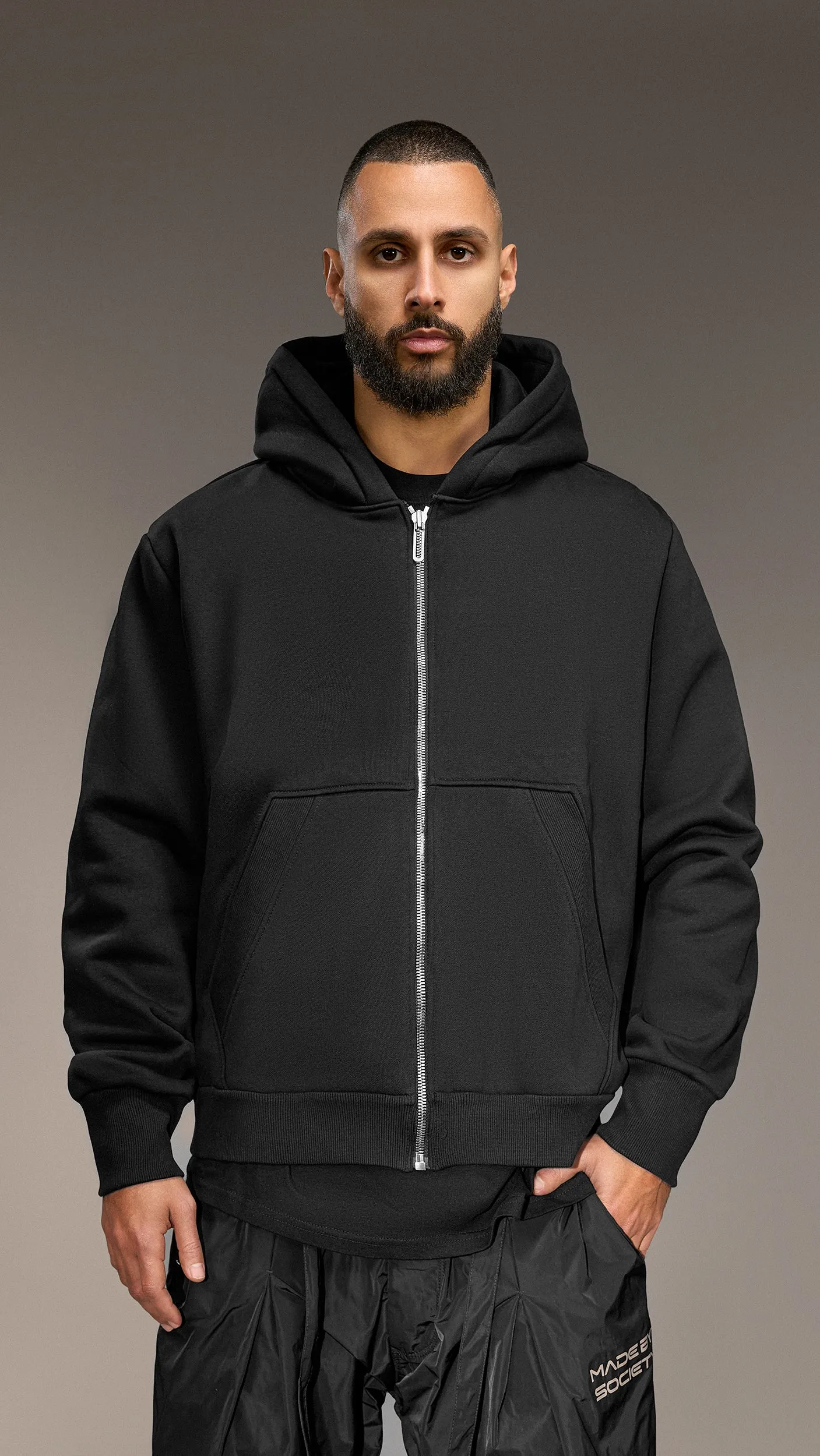 Made by Society Zipper Hoodie - H15911 sold by Made by Society