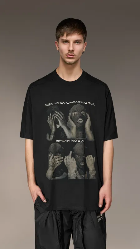 Oversized "See No Evil" T-shirt Made by Society - T15779 sold by Made by Society