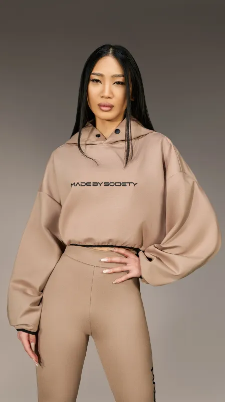 "Made by Society" Crop Hoodie - H26112 sold by Made by Society