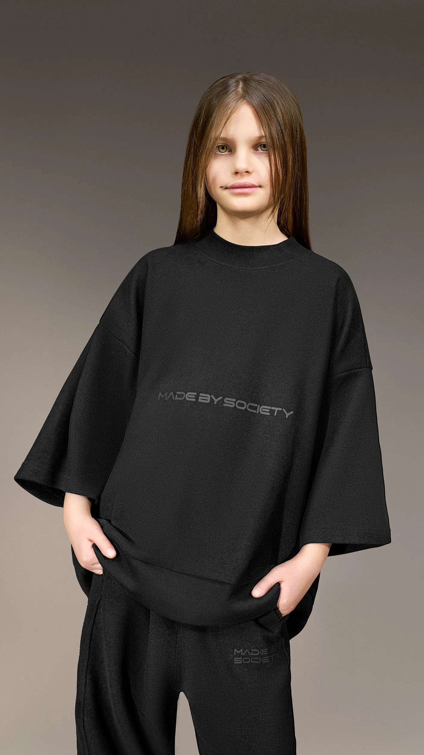 Oversized T-shirt "MADE BY SOCIETY" - T36066 sold by Made by Society product image thumbnail 2