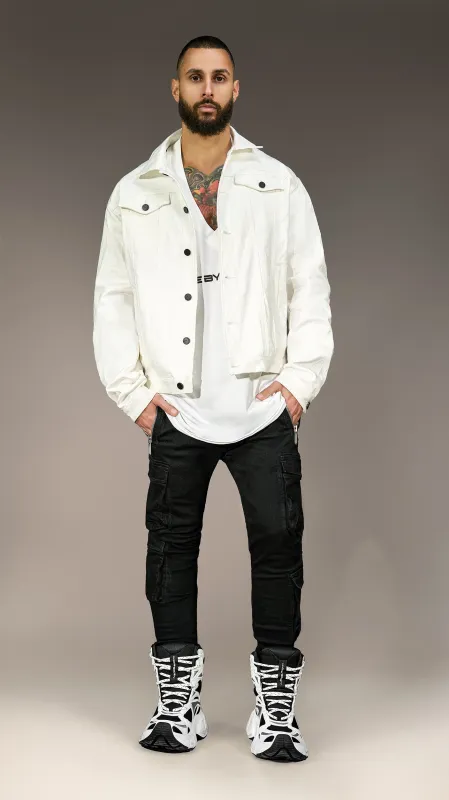 Oversized Denim Jacket Made by Society - J15553 made by Made by Society