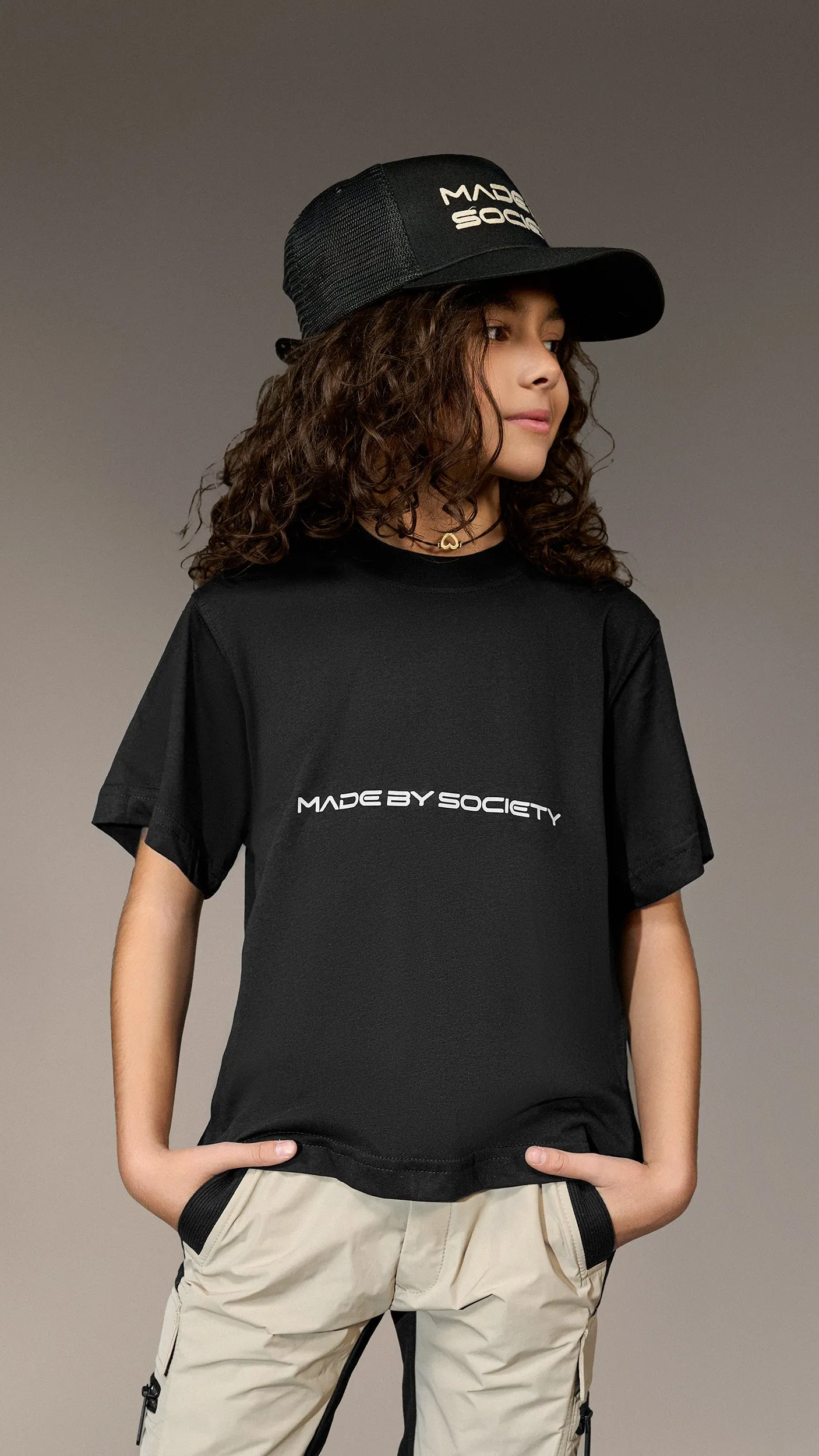 "Made By Society" Black T-Shirt - T35824 sold by Made by Society