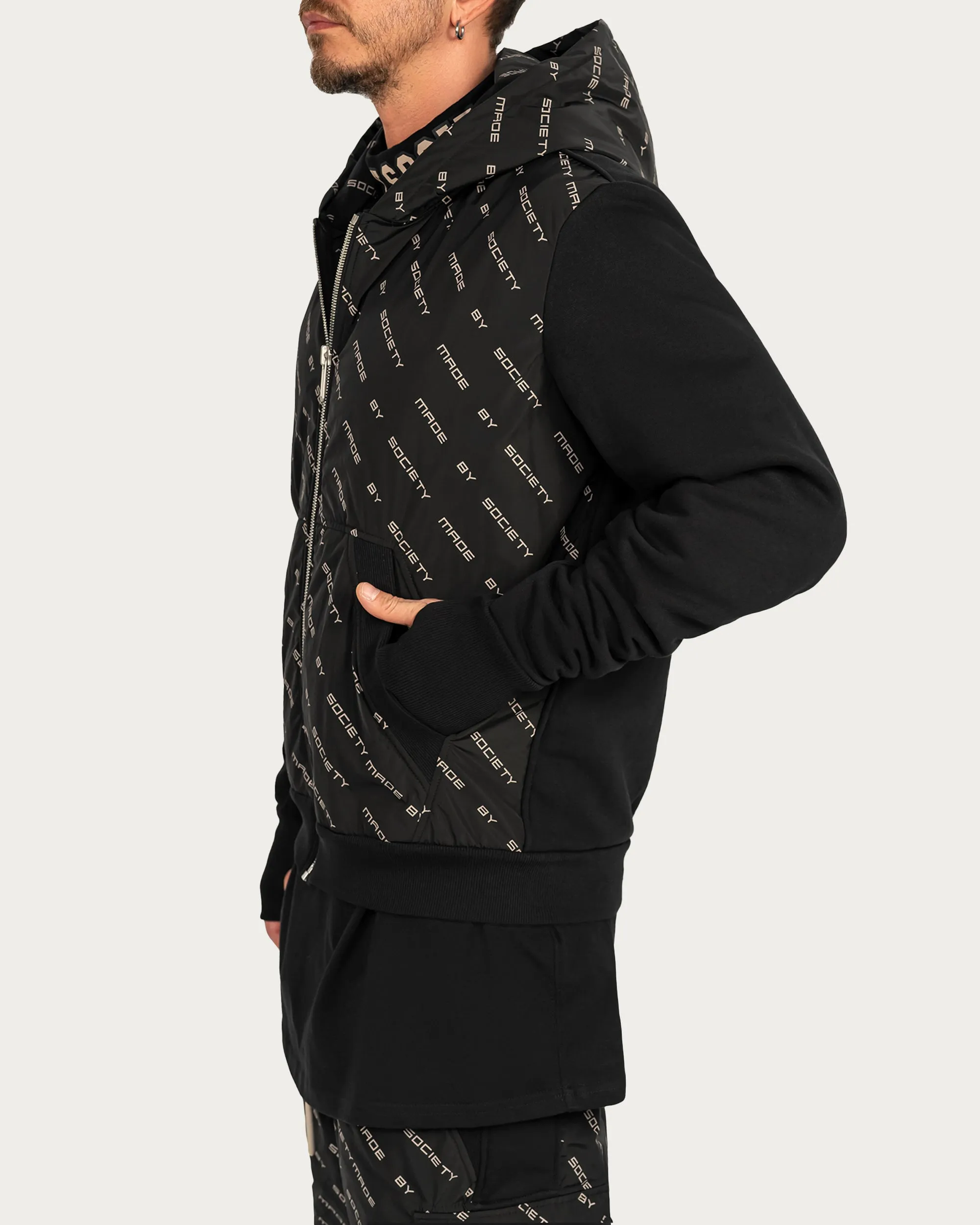 Made by society zipper hoodie - H15050 sold by Made by Society product image thumbnail 3