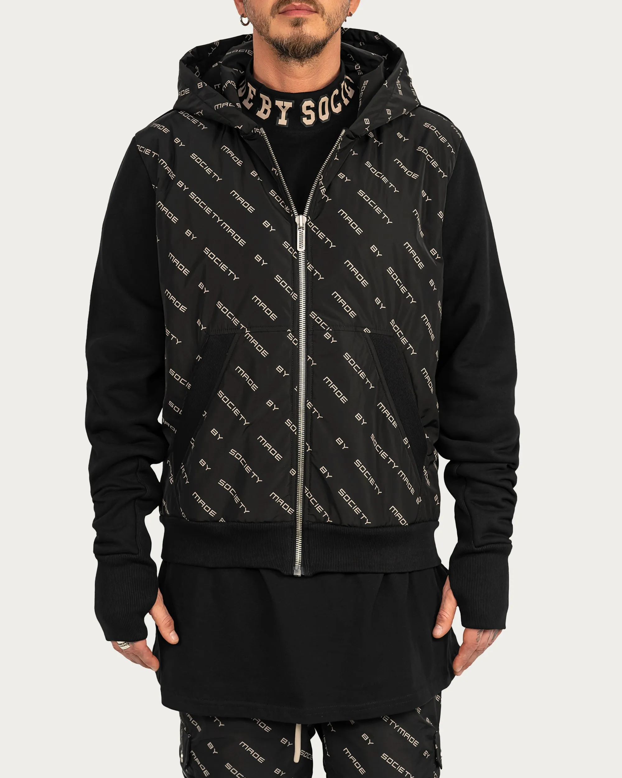 Made by society zipper hoodie - H15050 sold by Made by Society