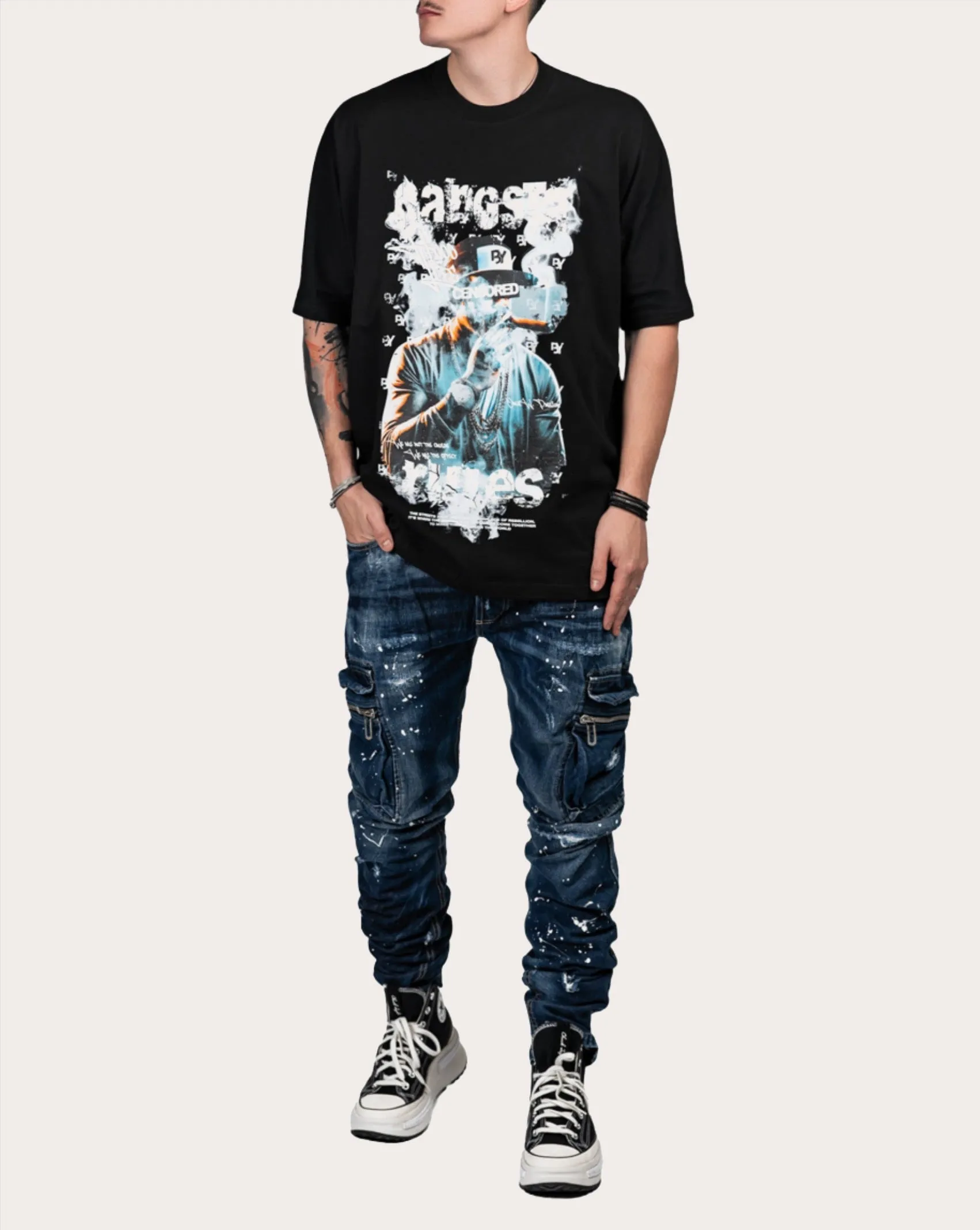 Gangster T-shirt - T15041 sold by Made by Society product image thumbnail 4