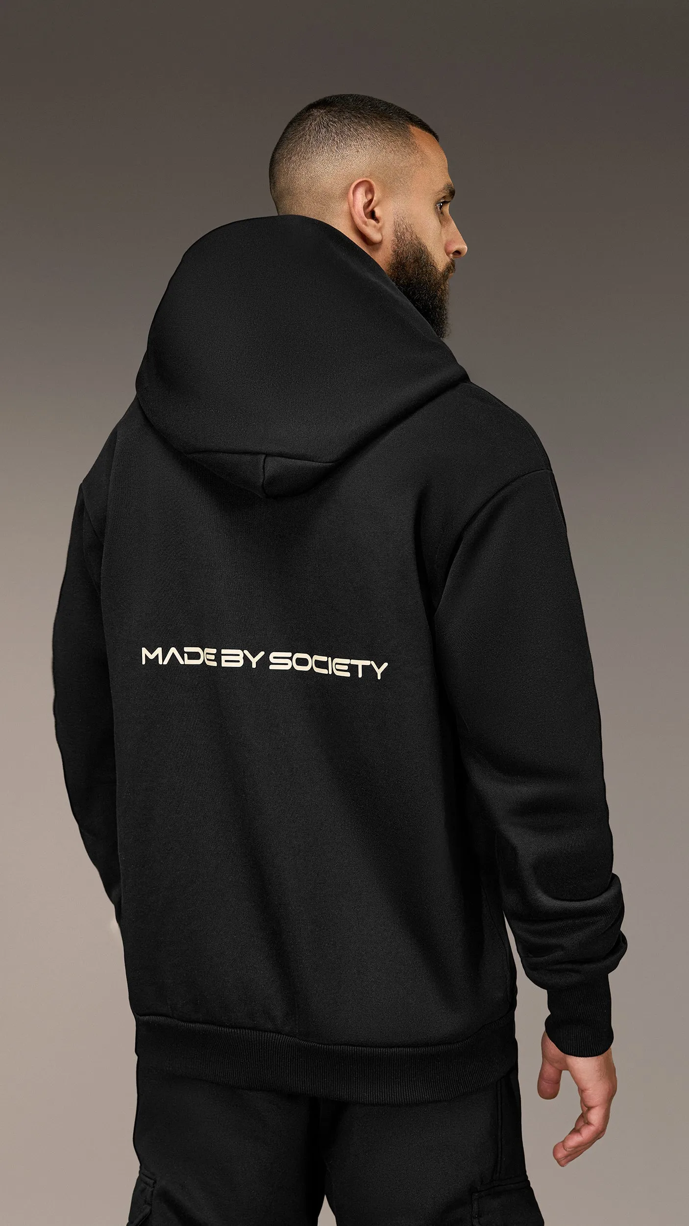 Asymmetric Zip Hoodie Made by Society – H16166 sold by Made by Society product image thumbnail 2