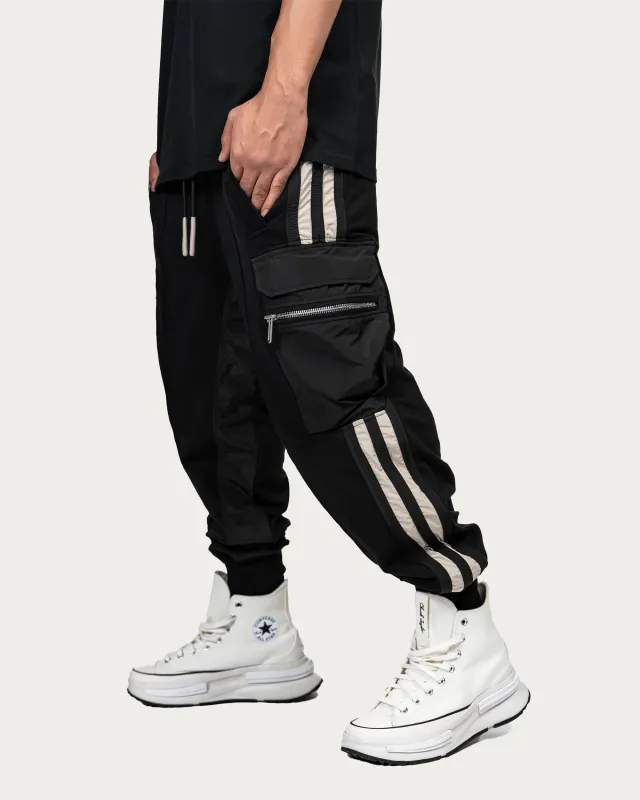 Vertical lines cargo pants - P14852 sold by Made by Society