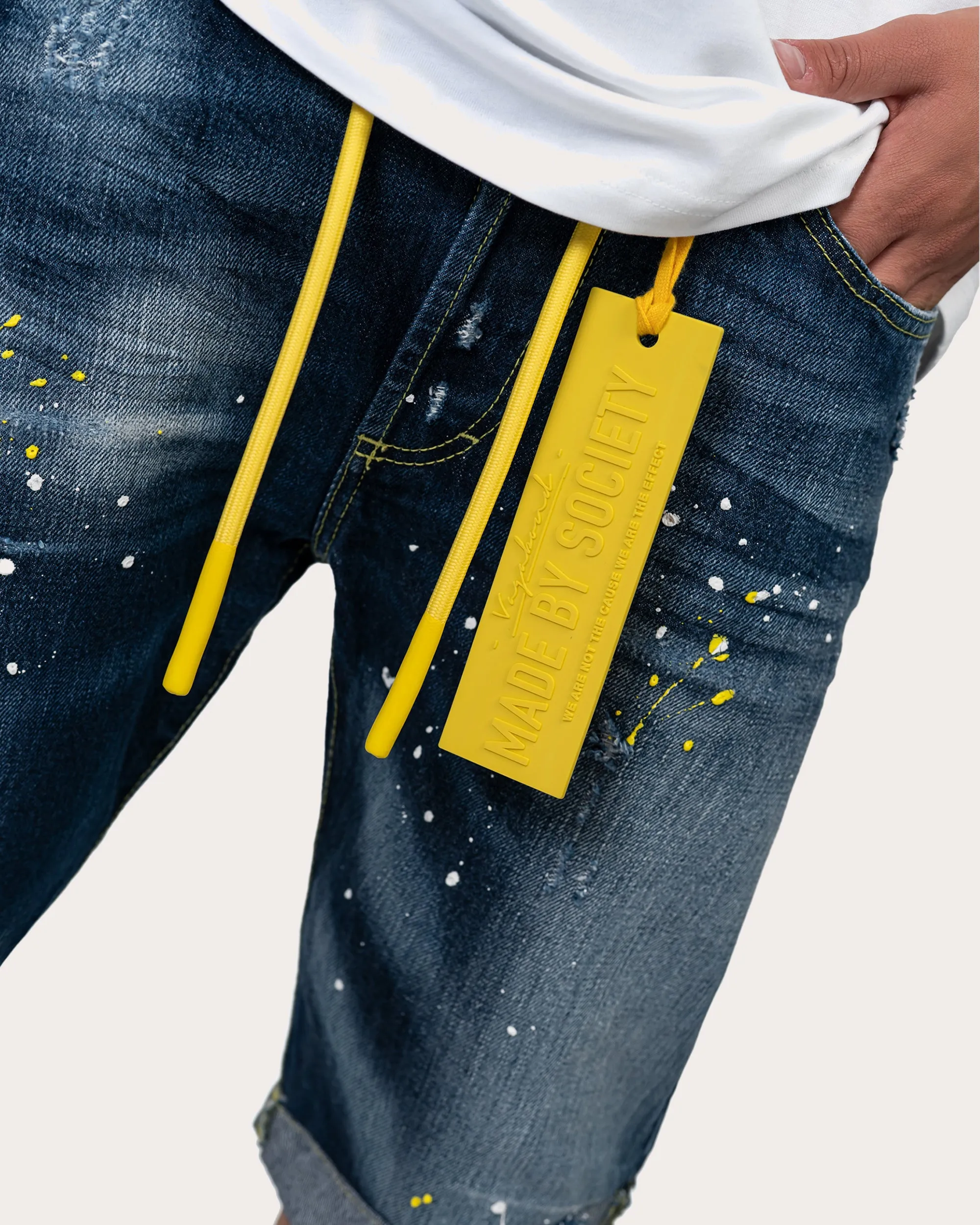 Paint Short Jeans - B13682 sold by Made by Society product image thumbnail 4