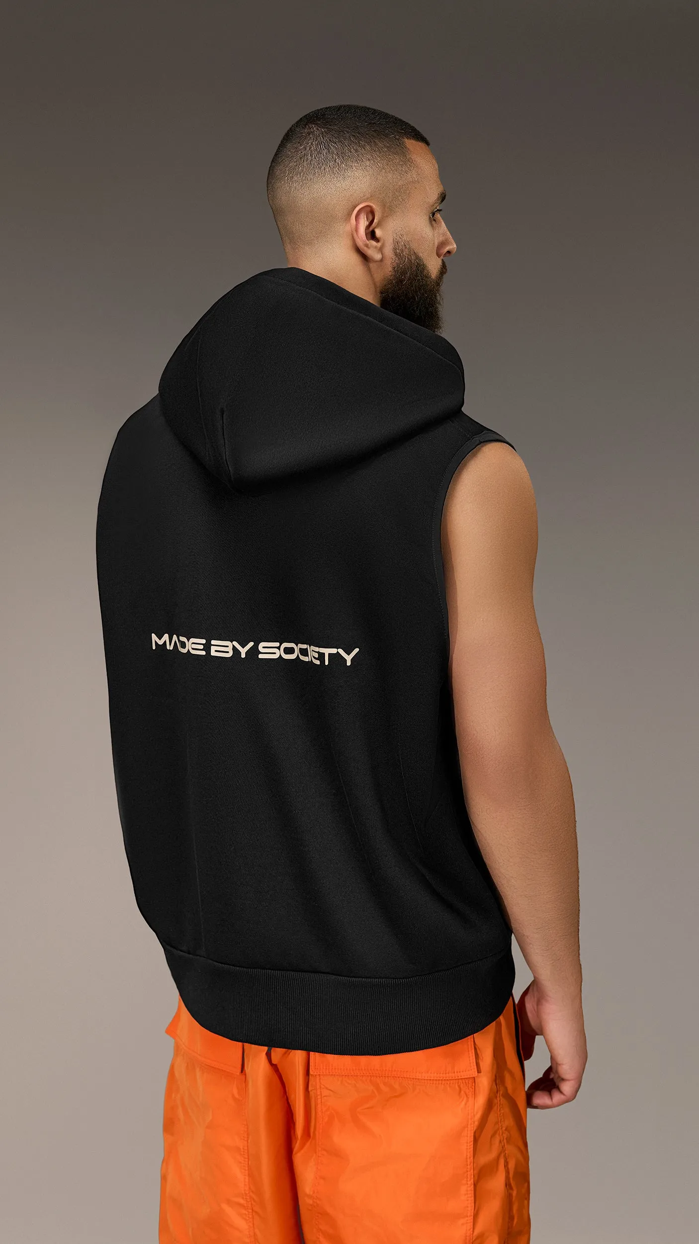 “MADE BY SOCIETY” Hooded Vest - V16181 sold by Made by Society product image thumbnail 2