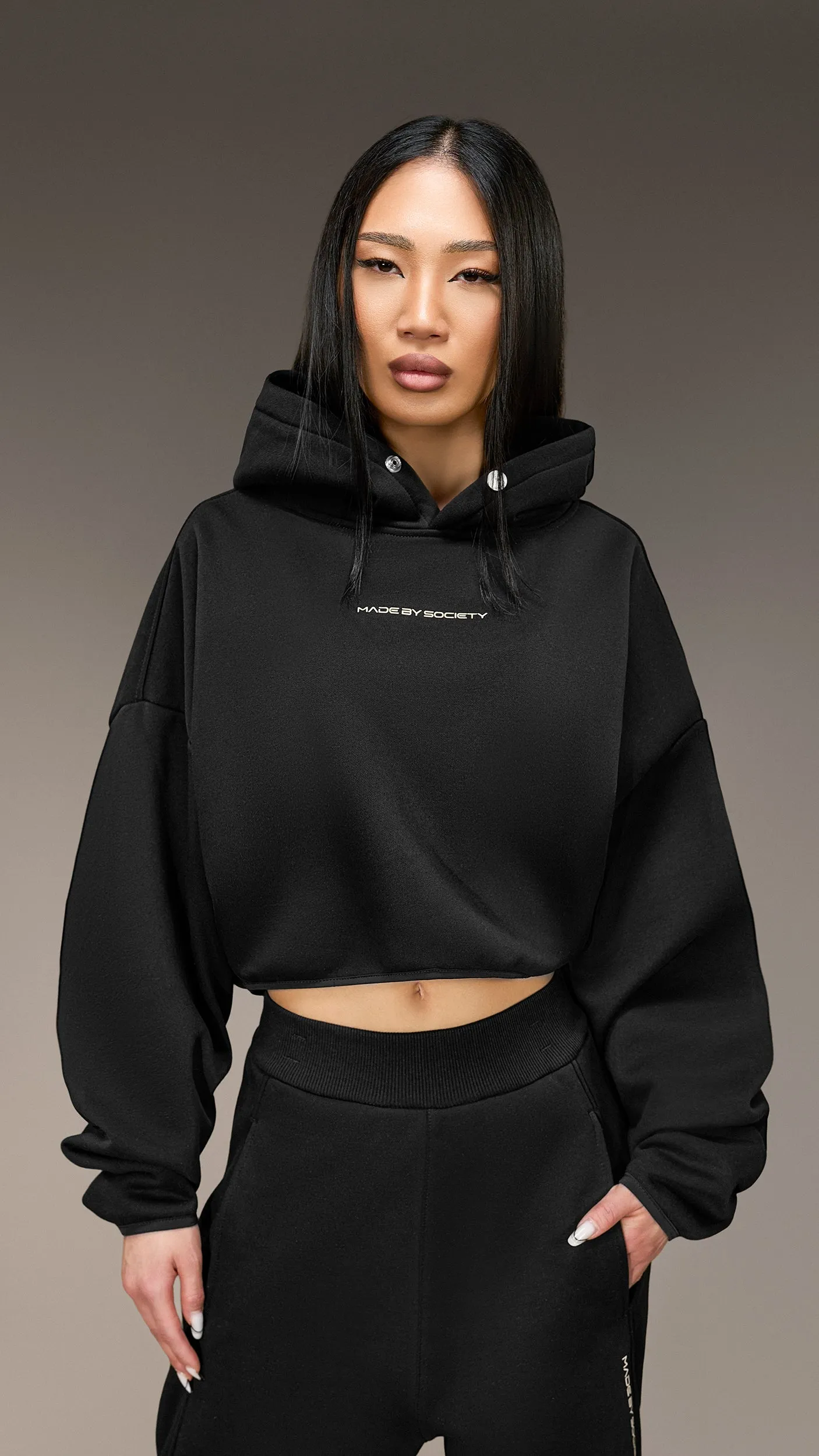Made by Society Crop Hoodie – H26170 sold by Made by Society product image thumbnail 2