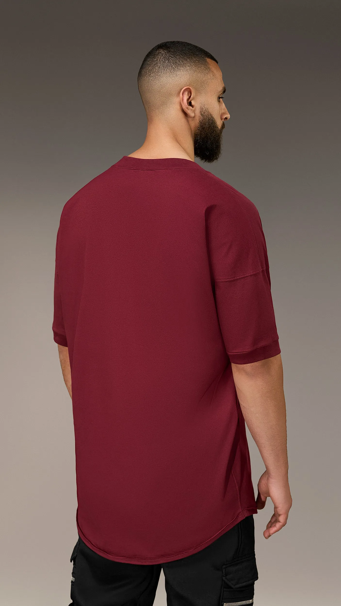 Oversized V-neck T-shirt - T16101 sold by Made by Society product image thumbnail 2