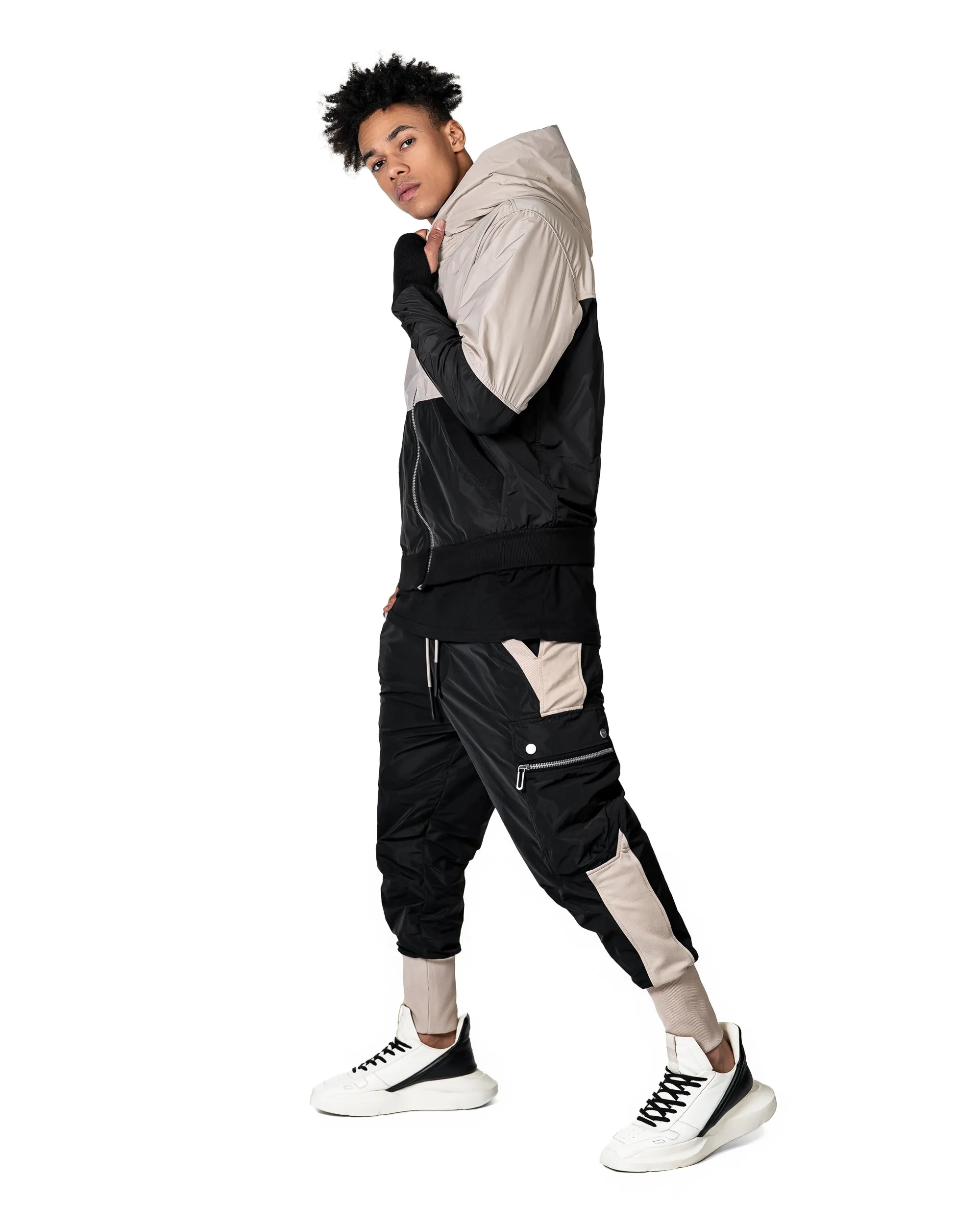 Two tone cargo pants - P14312 sold by Made by Society product image thumbnail 2