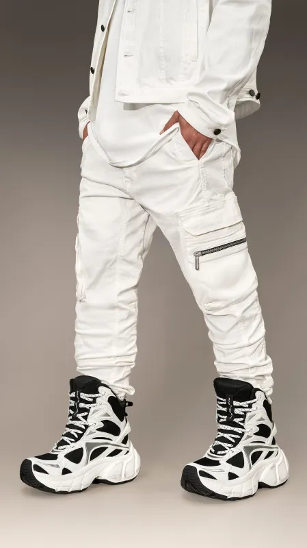 “Made by Society” Denim Cargo Pants - P14151 sold by Made by Society
