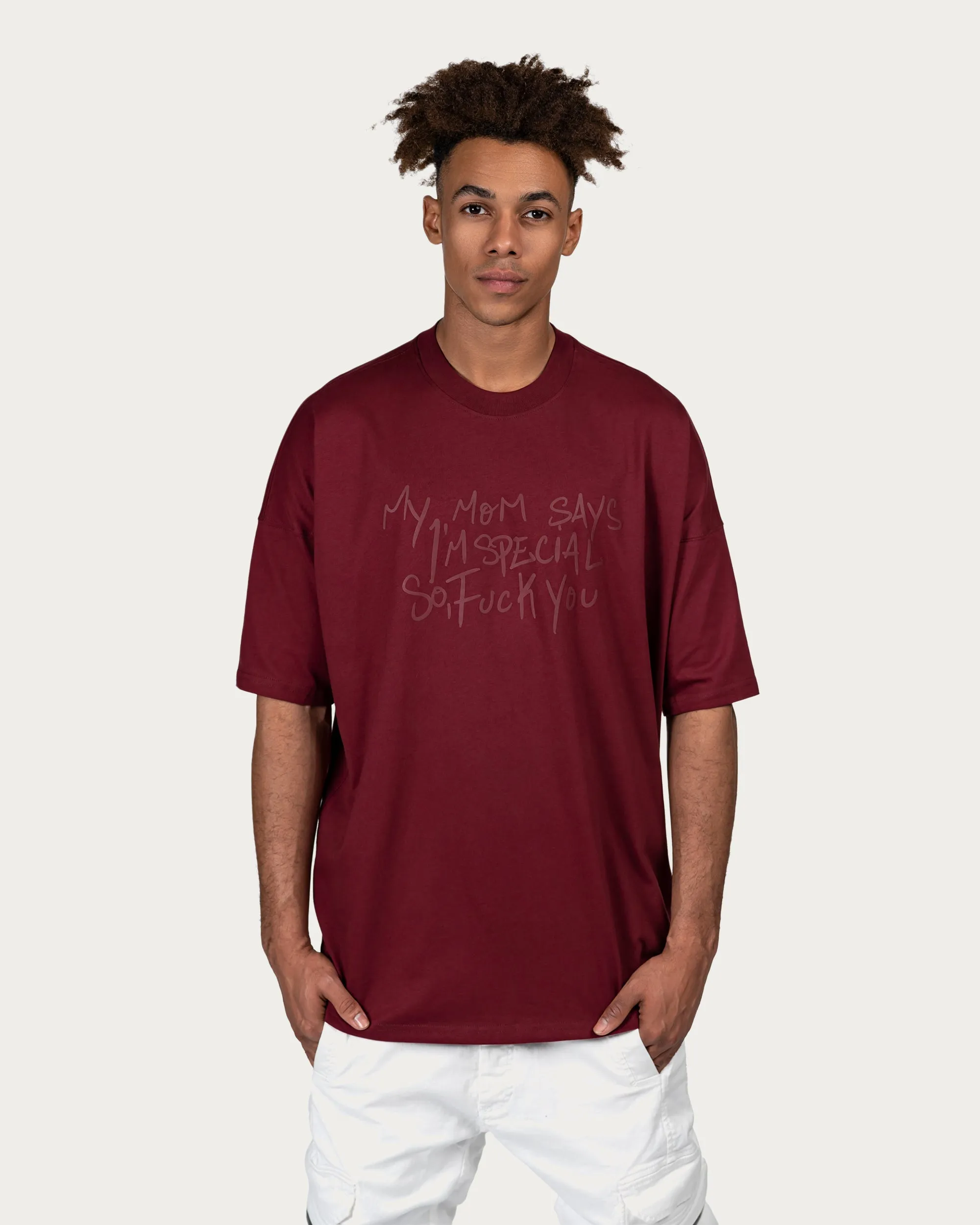 Mom says t-shirt - T14532 sold by Made by Society product image thumbnail 2