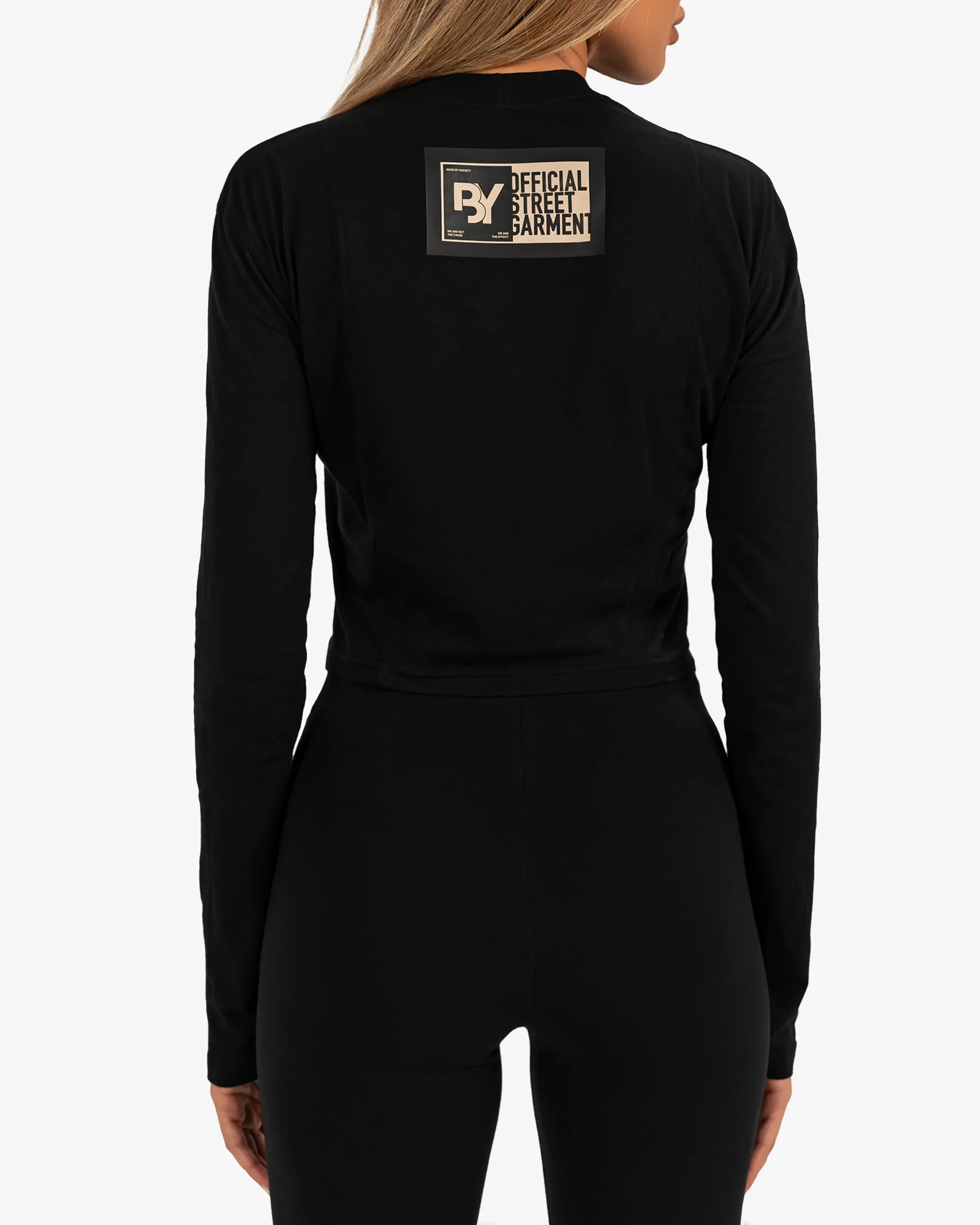 Long sleeve crop top - T25178 sold by Made by Society product image thumbnail 2