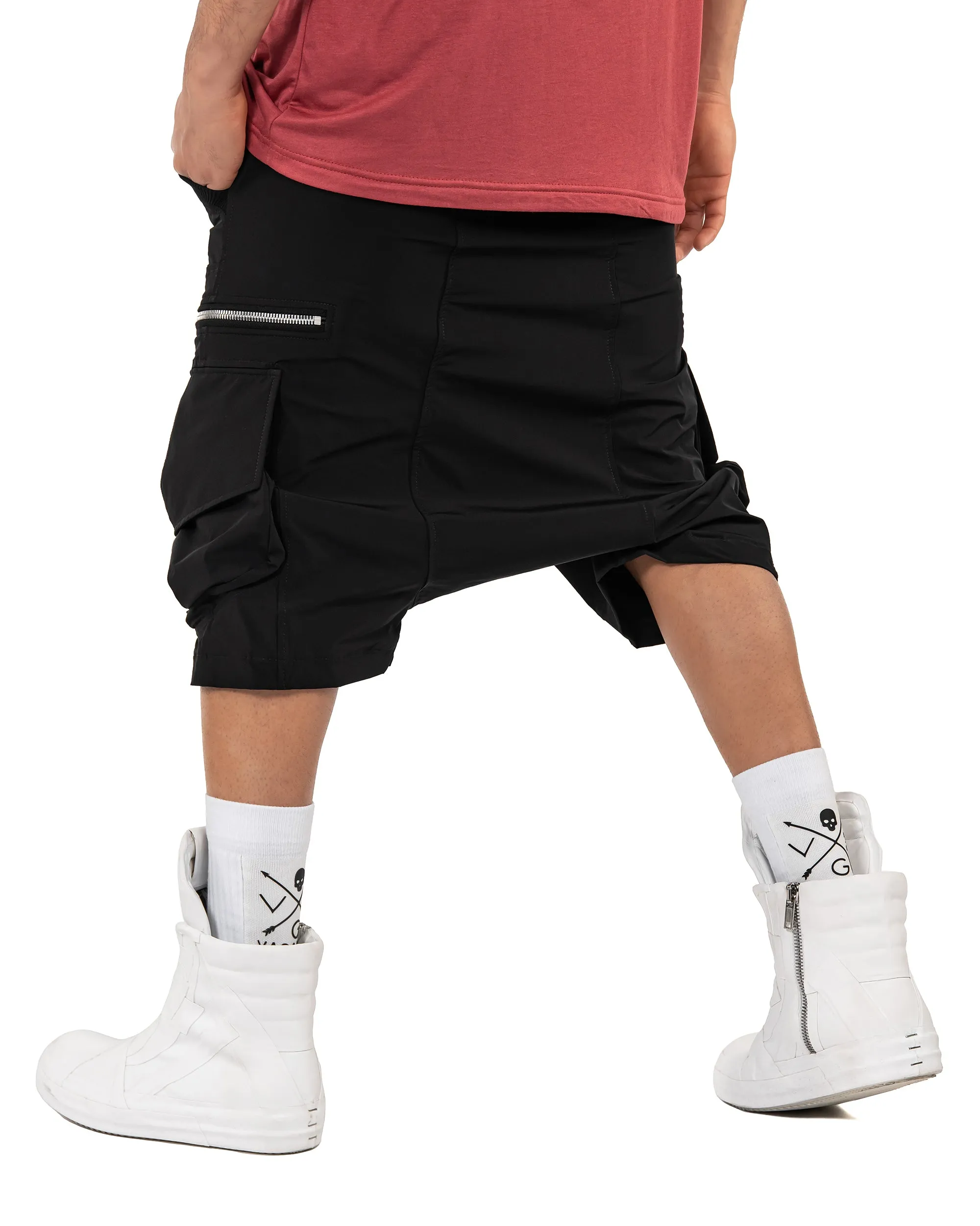 Zip cargo shorts - B11827 sold by Made by Society product image thumbnail 4