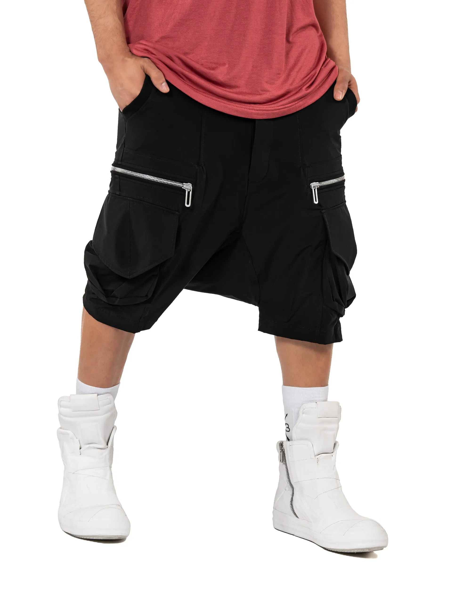 Zip cargo shorts - B11827 sold by Made by Society