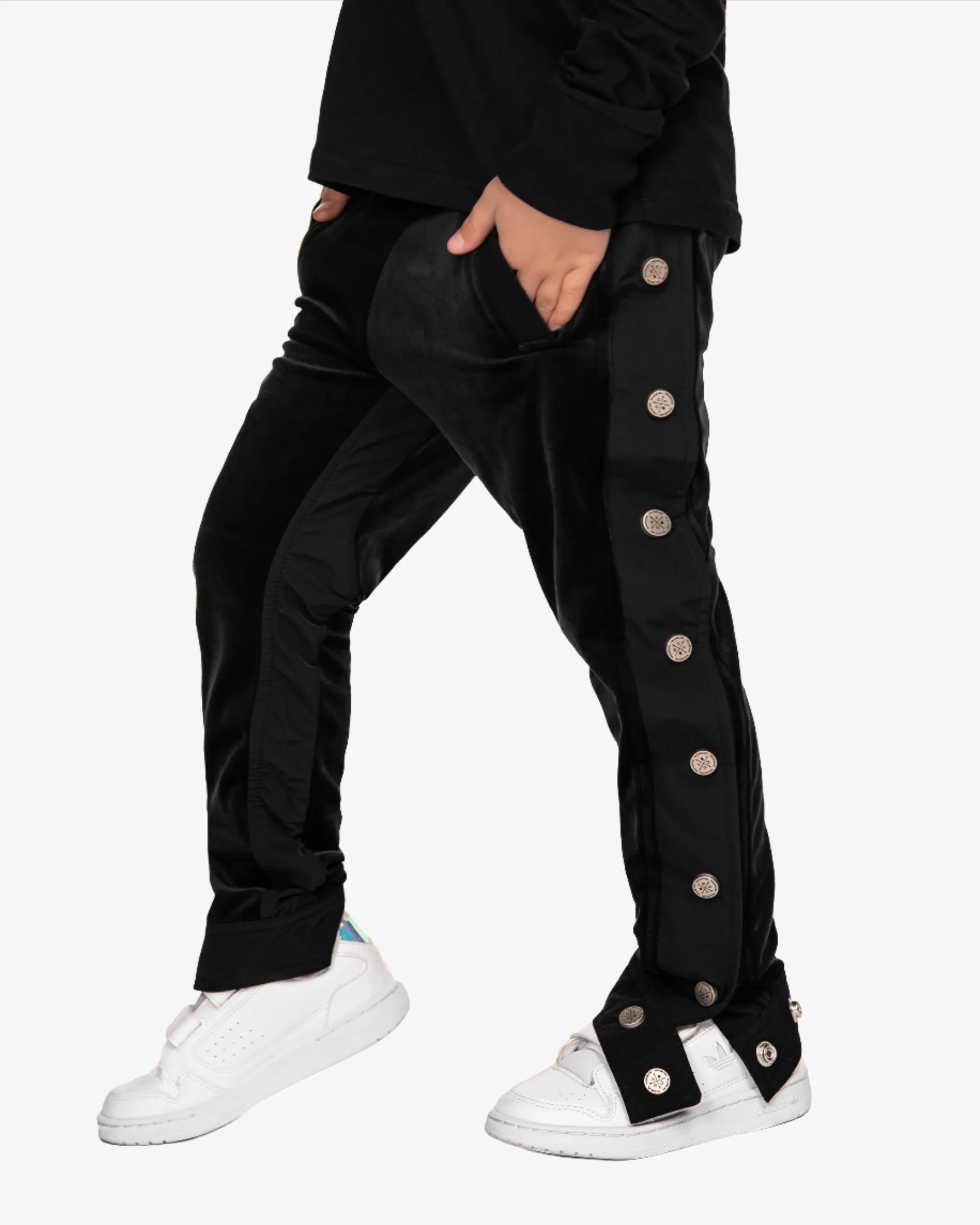 Velour stud track pants - P32443 sold by Made by Society