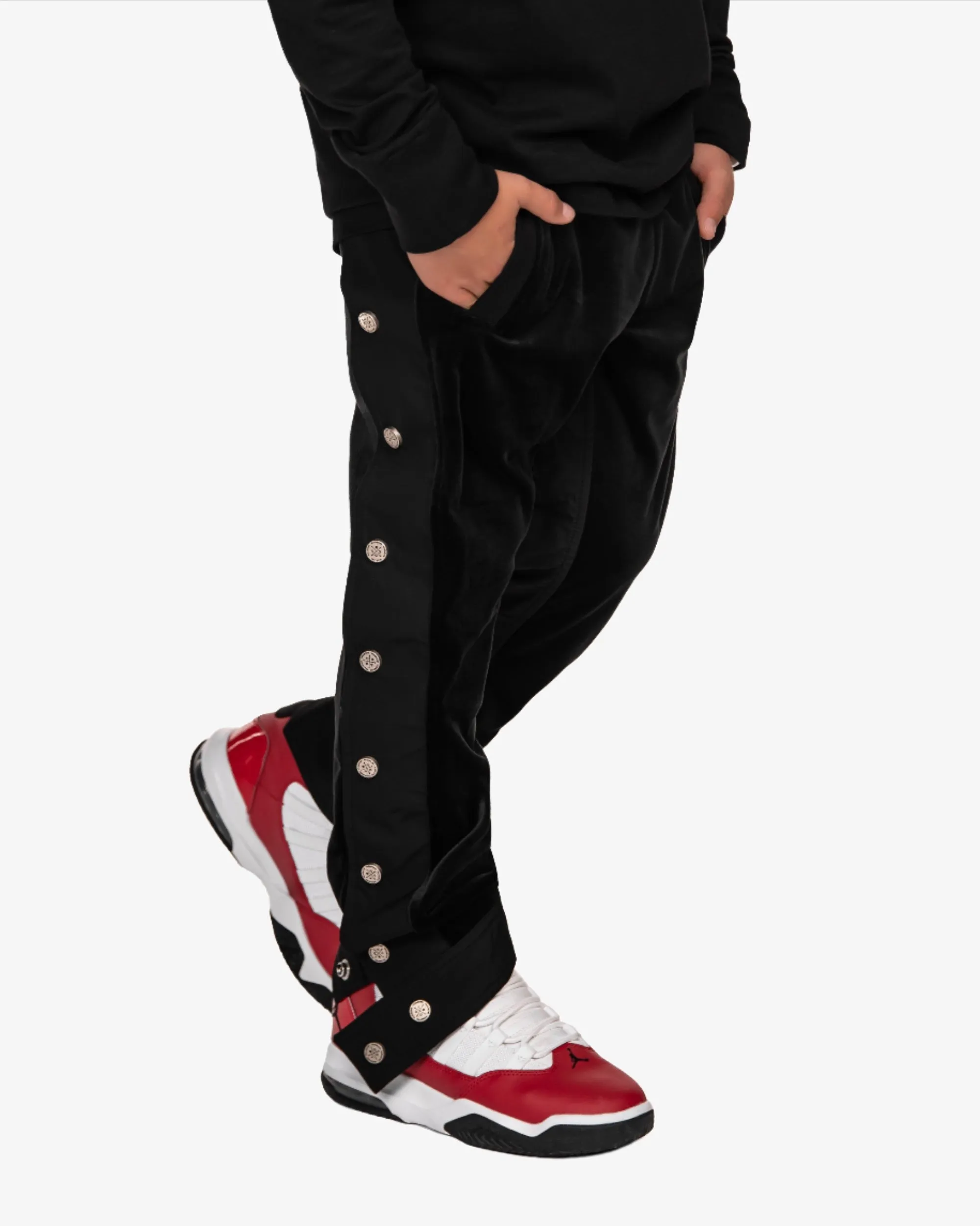 Velour stud track pants - P32443 sold by Made by Society product image thumbnail 3
