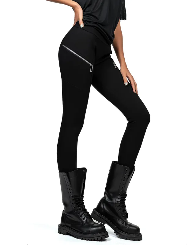 Zip Leggings Pants - P22441 sold by Made by Society