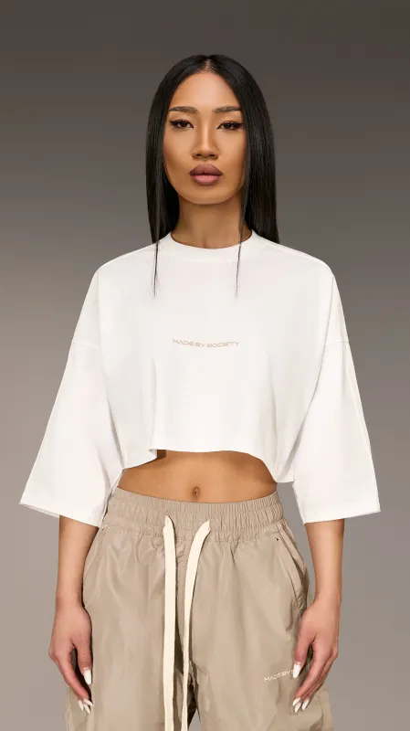 Made by Society crop shirt - T26223 sold by Made by Society