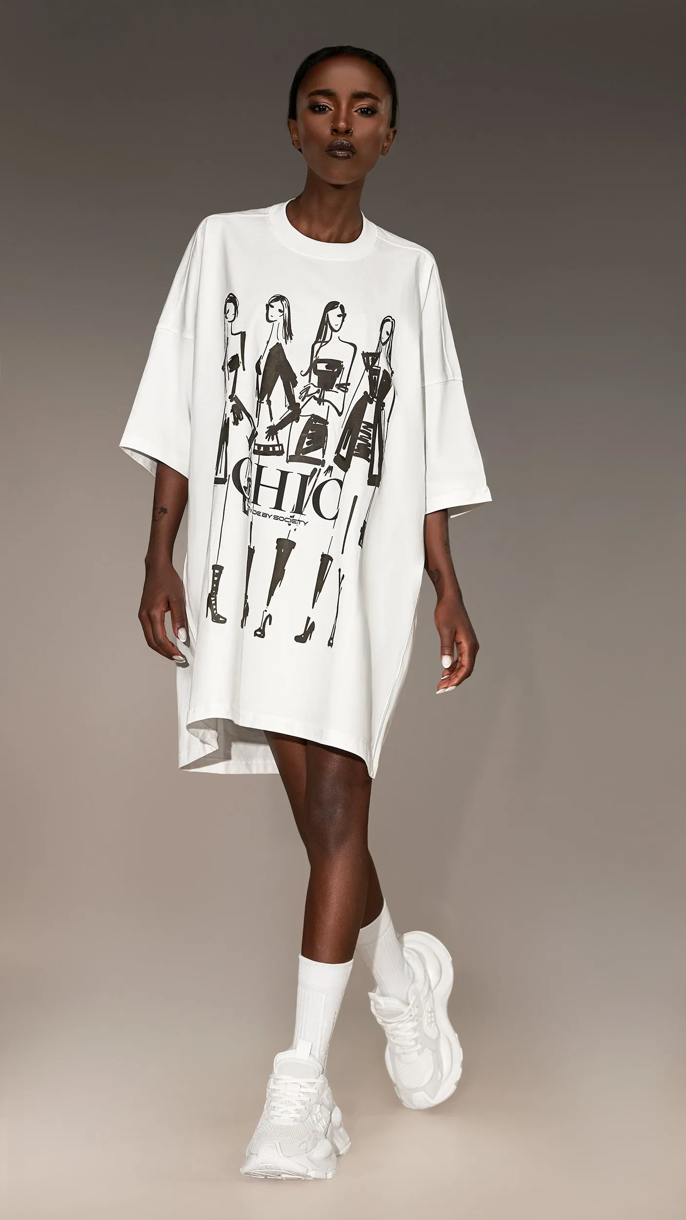"CHIC" Oversized T-Shirt - T26346 sold by Made by Society